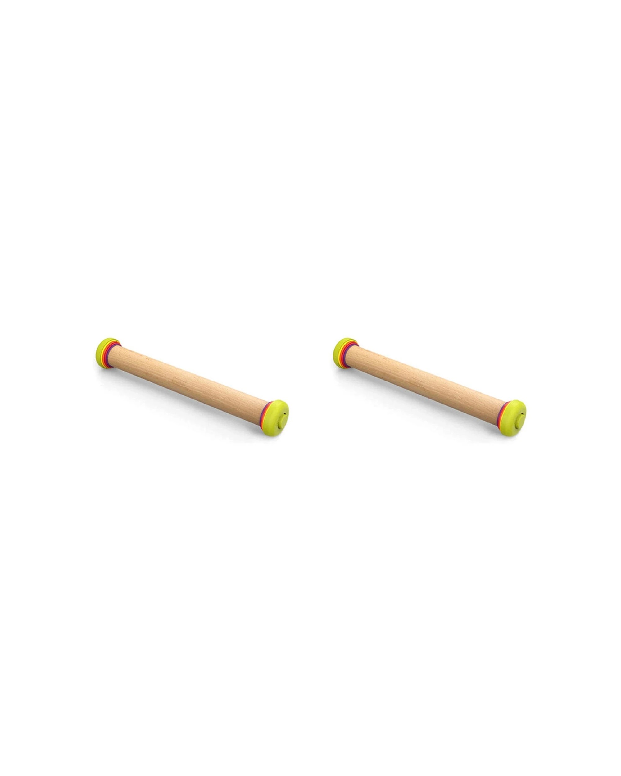 1 Joseph Joseph PrecisionPin 42cm Adjustable Rolling Pin Beech Wood Removable Rings 2PK - Multi, 1 of 6