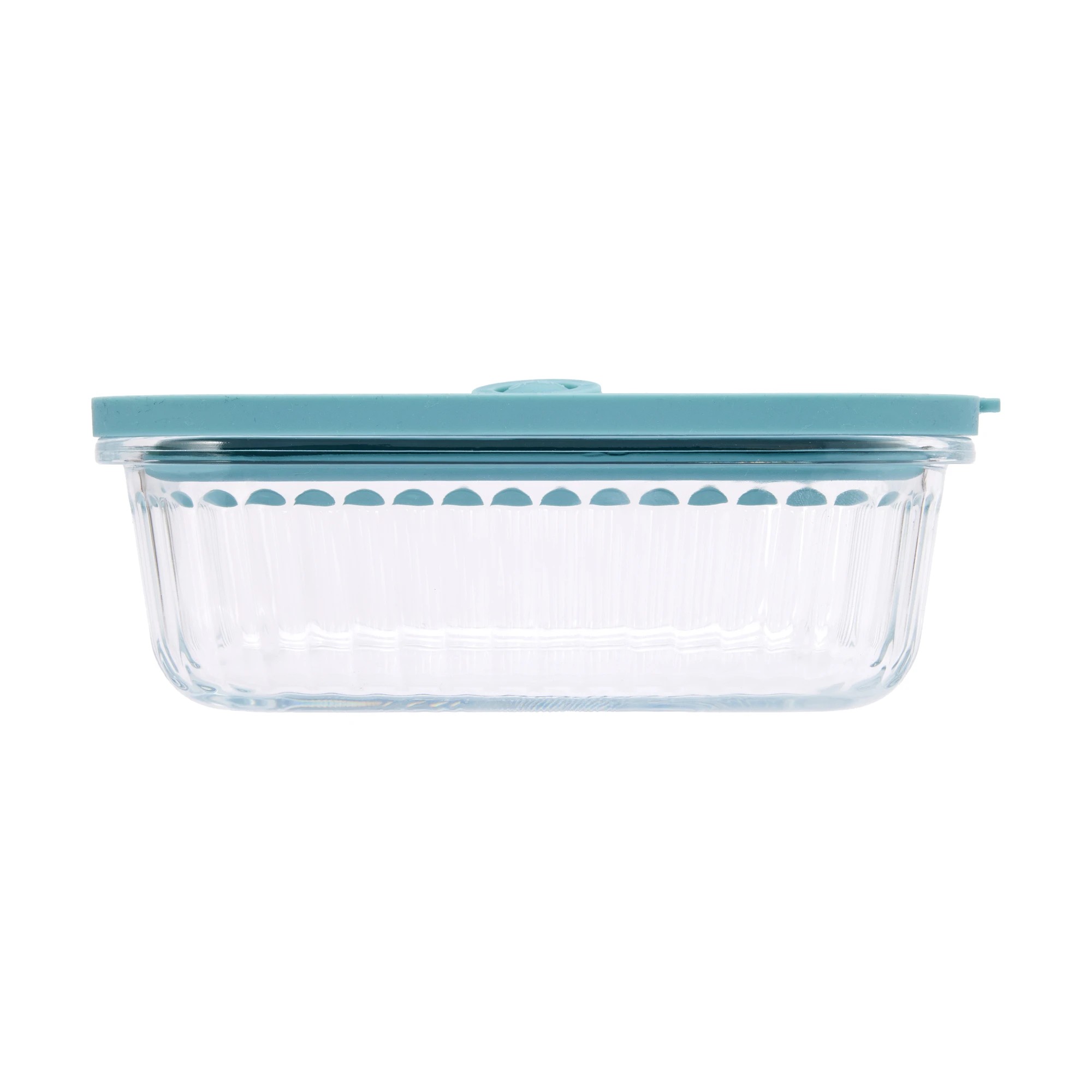 2 600ml Ribbed Glass Container, 2 of 4