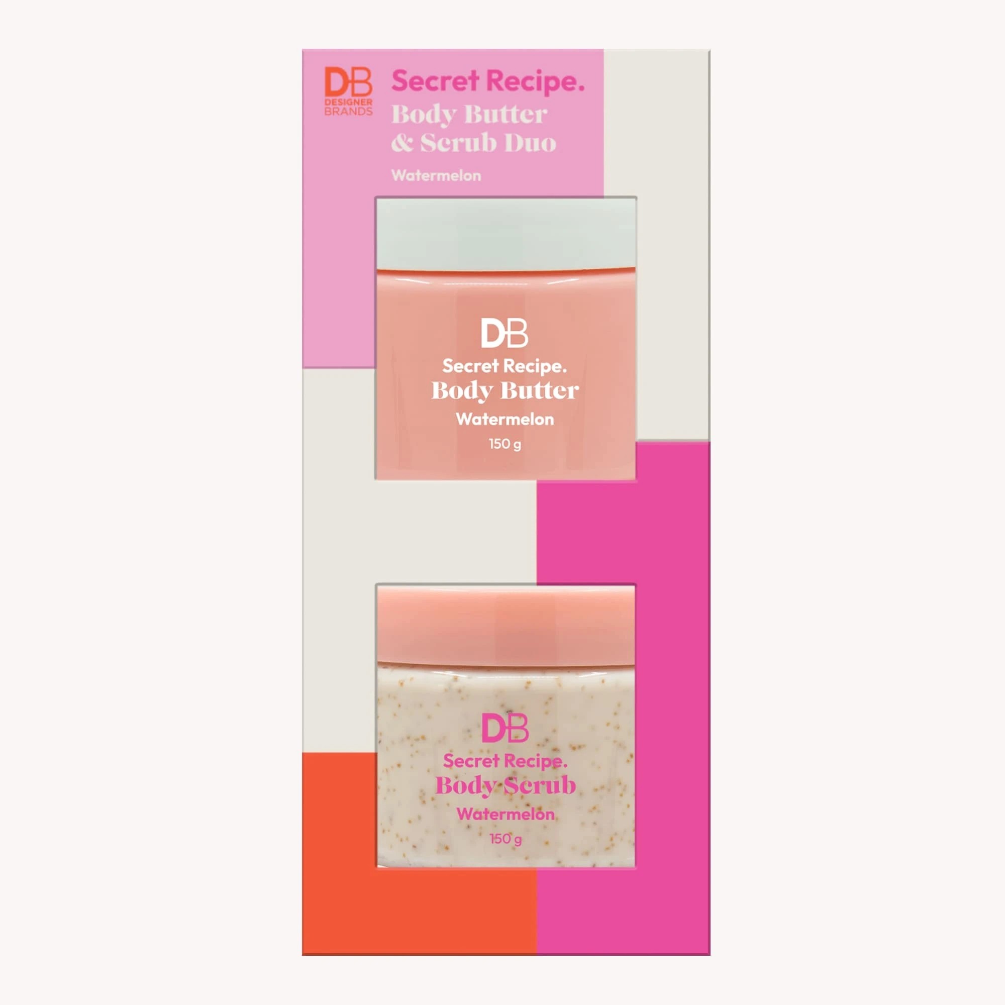 1 DB Designer Brands Body Butter & Body Scrub Duo (Watermelon), 1 of 1
