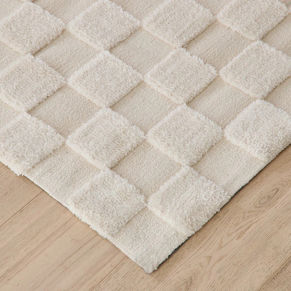 2 Check Rug - Natural, Large - 235cm x 160cm, 2 of 7