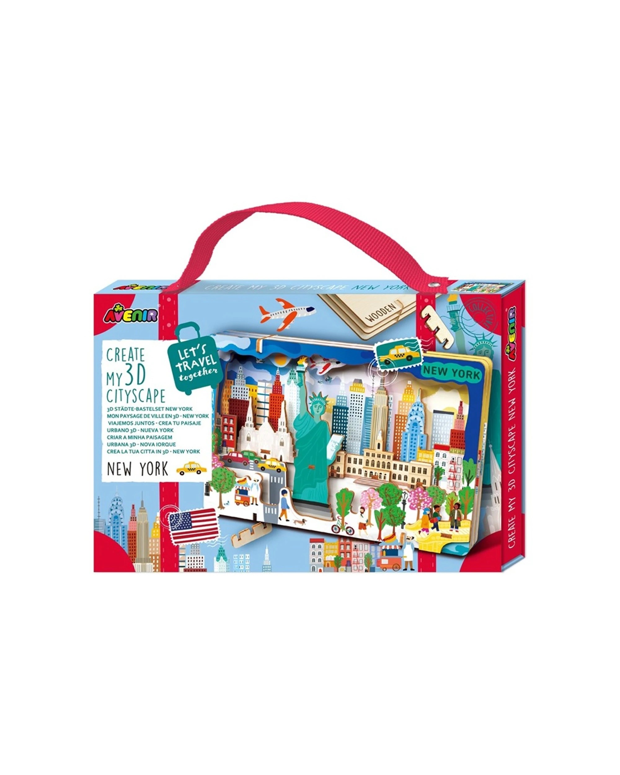 1 Avenir Create My 3D Cityscape Wooden Puzzle Kids Construction Toy New York, 1 of 3