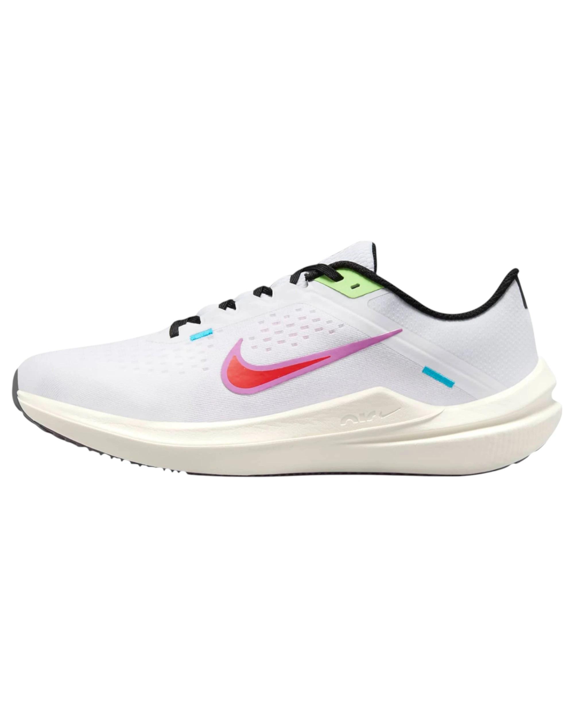 8 Nike Mens Air Winflo 10 SE White Multi Coloured Athletic Running Shoes WHITE, 8 of 8