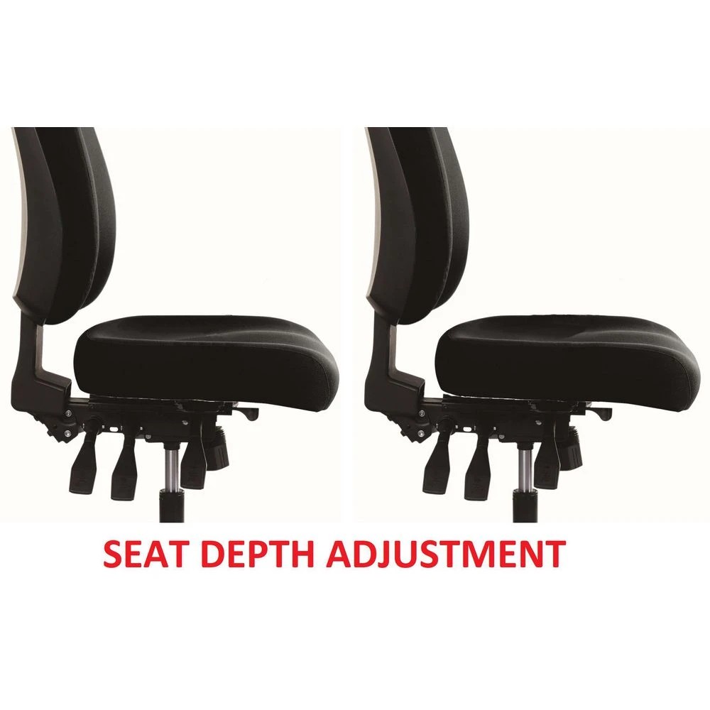 6 Buro Tidal High Back Fabric Chair Black Ergonomic Chairs and Desk Chairs, 6 of 10