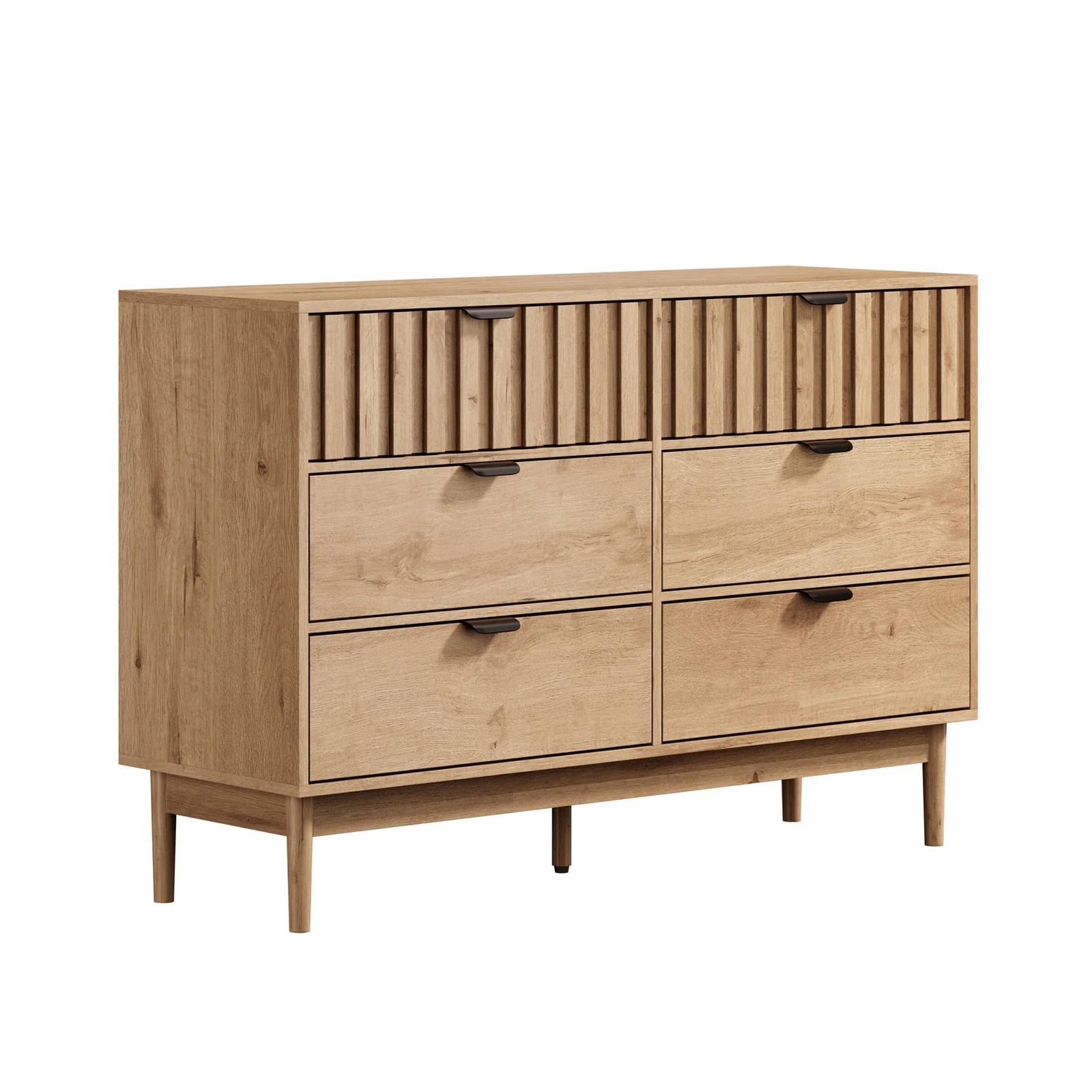 6 Oikiture 6 Chest of Drawers Organizer Dresser Storage Cabinet Lowboy - Natural, 6 of 9