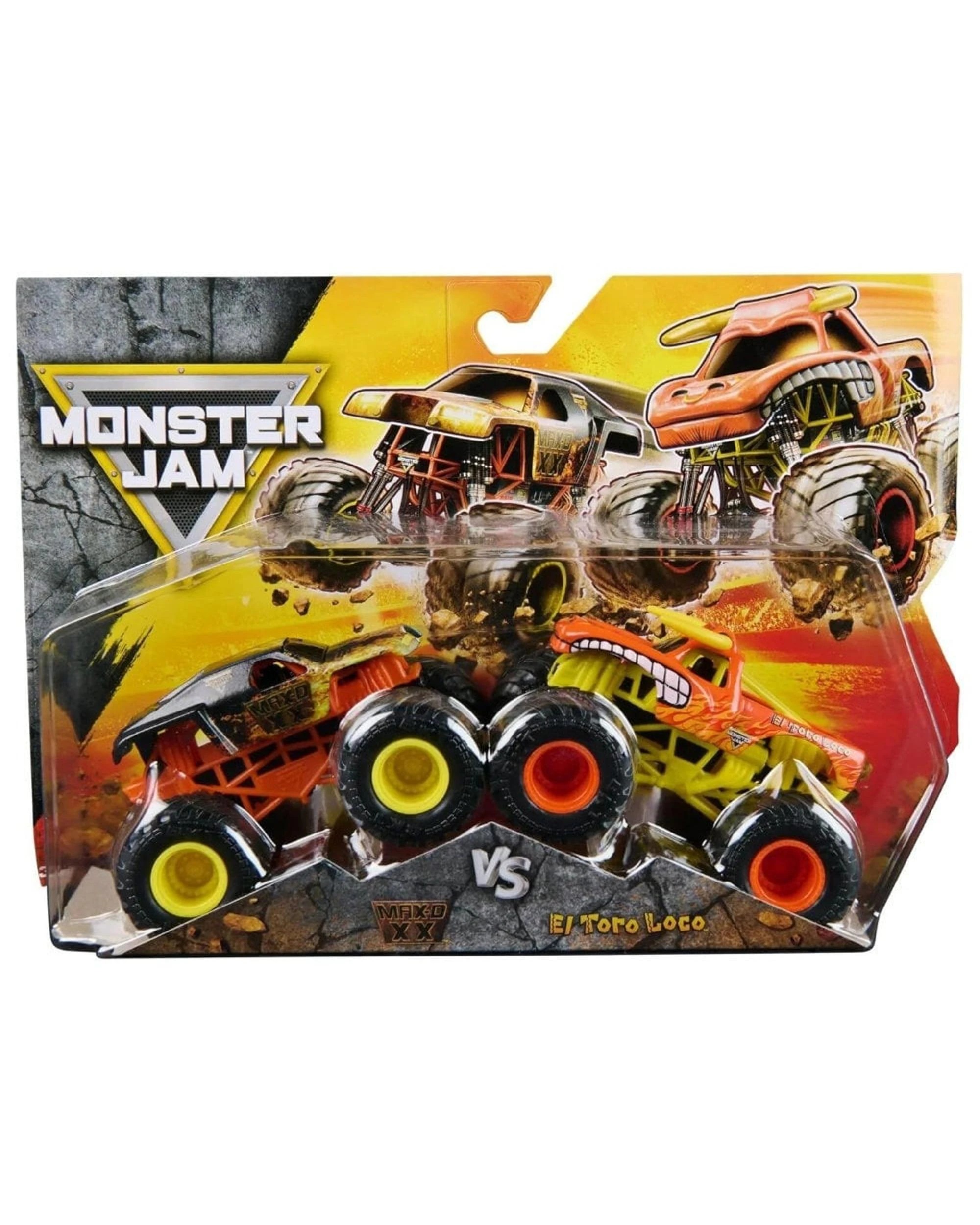 1 Monster Jam MAX-D XX Vs El Toro Loco 1:64 Scale 2 Pack, 1 of 4