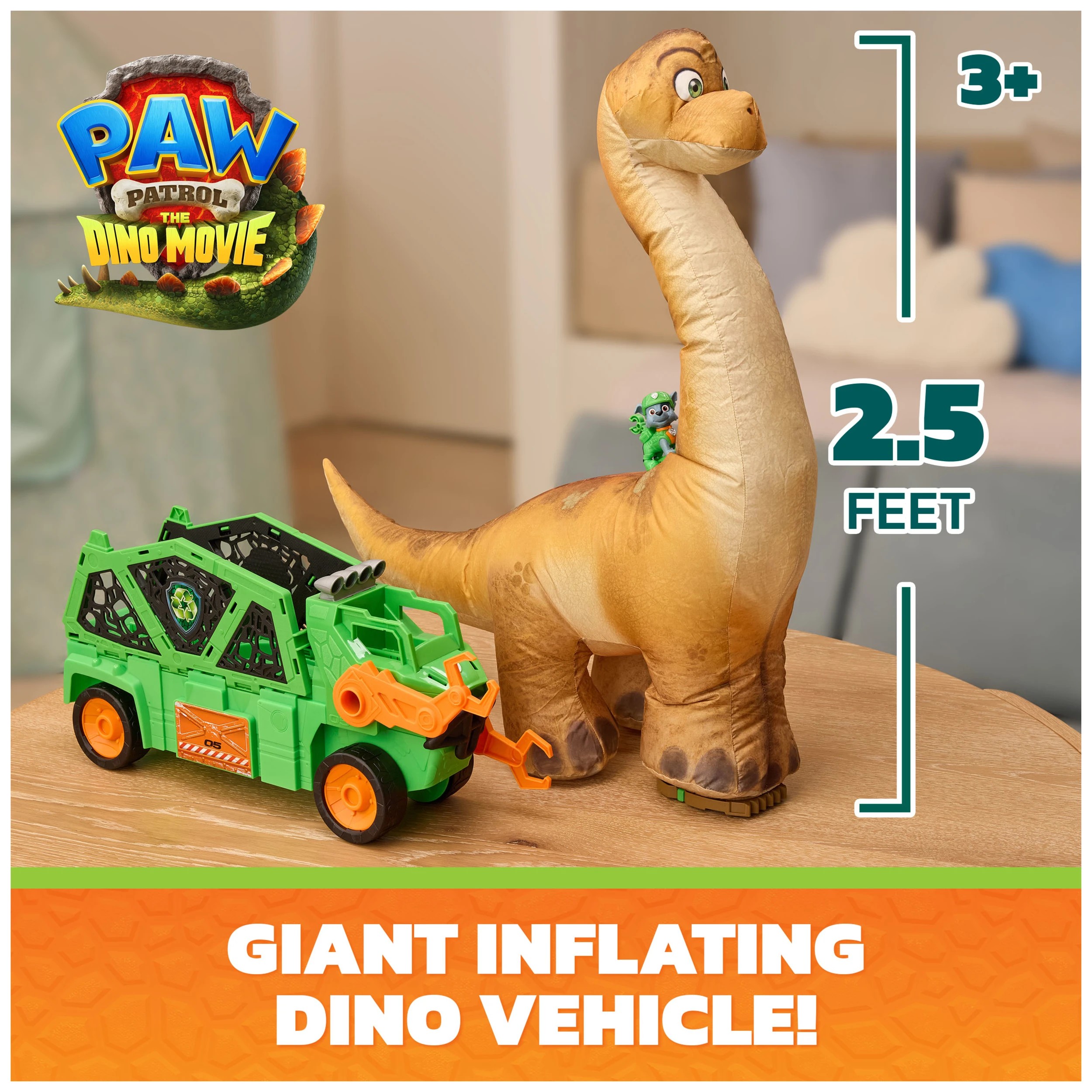 2 PAW Patrol: The Dino Movie Megasaurus Dino Vehicle, 2 of 9
