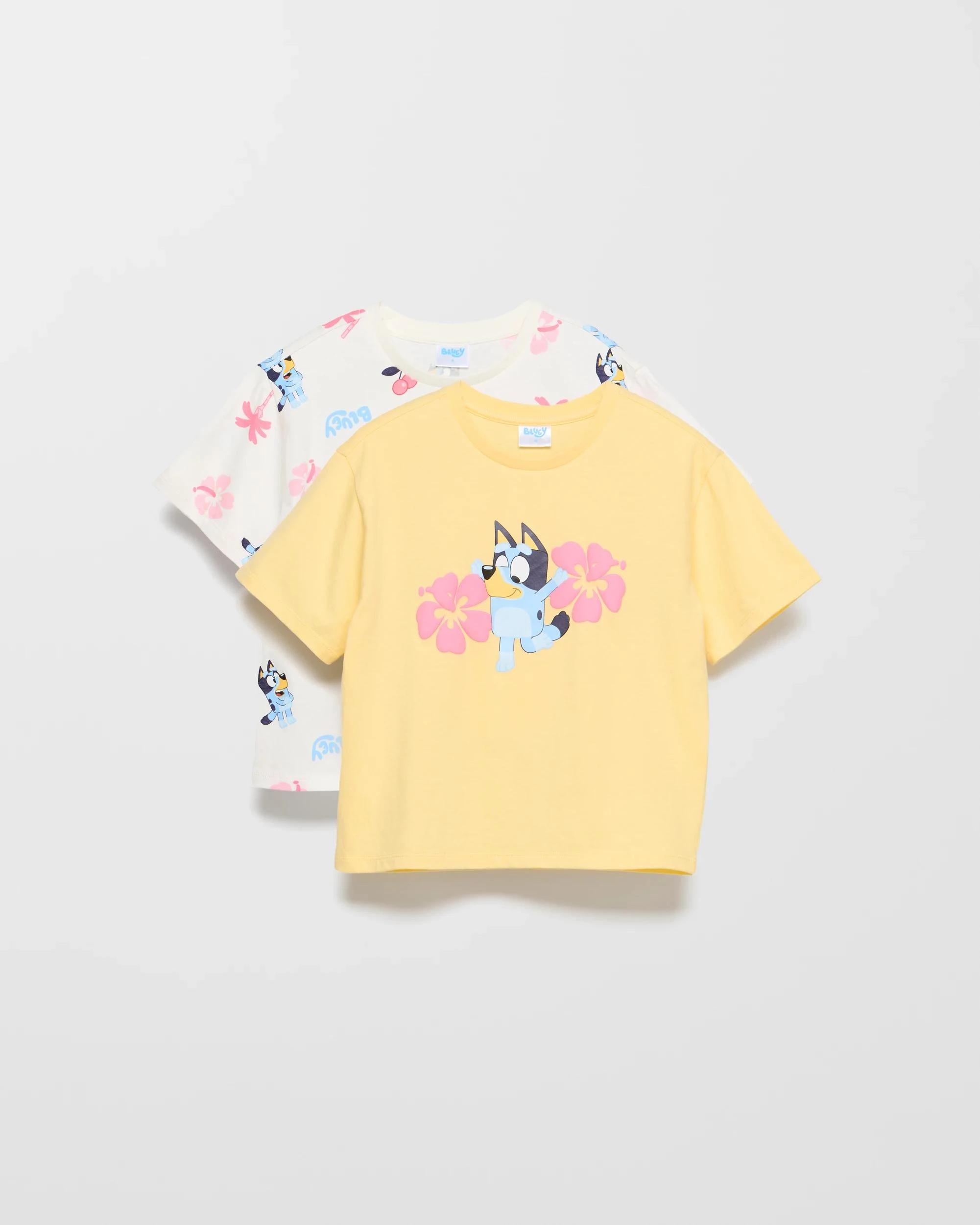 1 Australian Cotton Bluey T-shirt 2 Pack YELLOW, 1 of 4