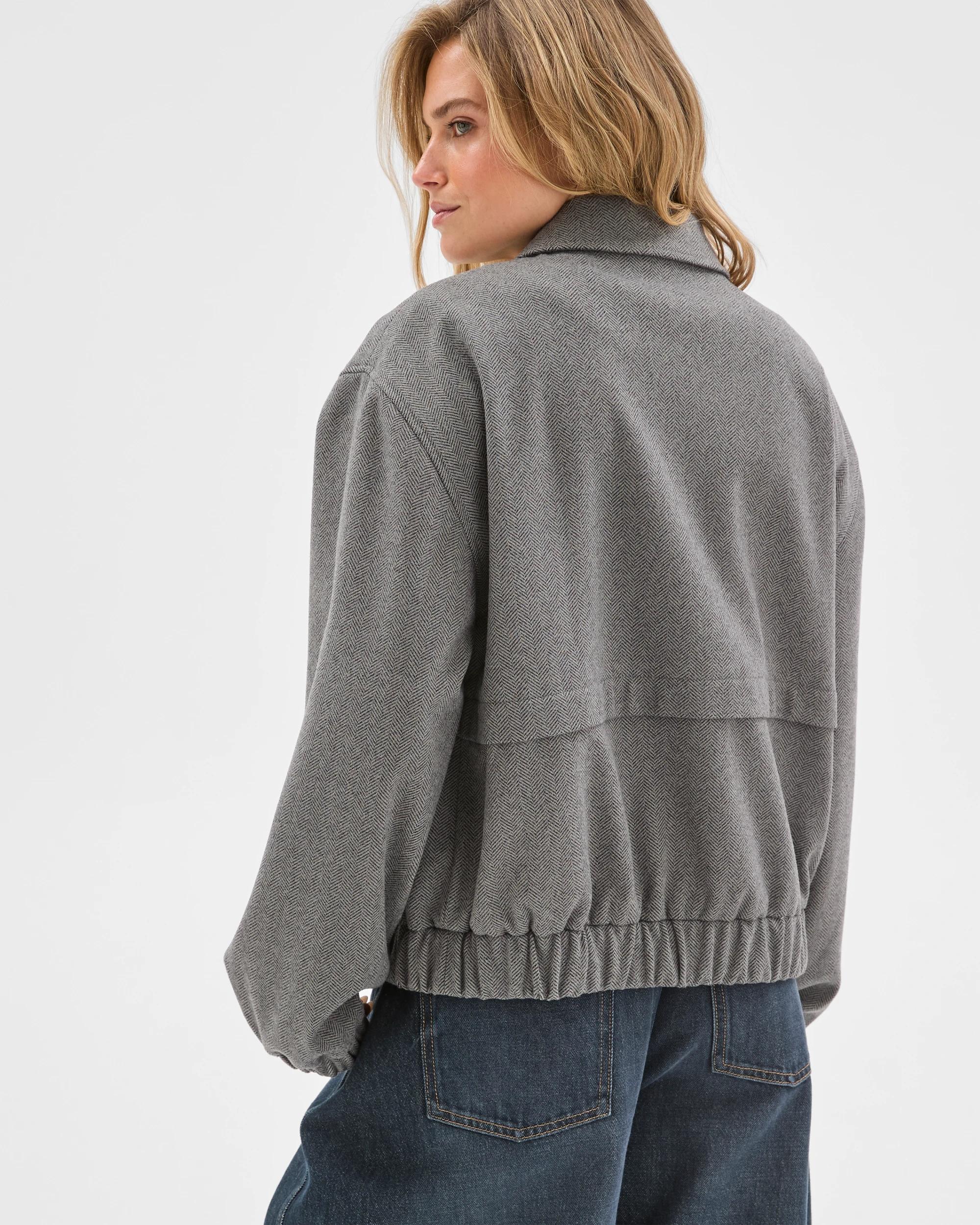 6 Lily Loves Bomber Jacket HERRINGBONE, 6 of 7