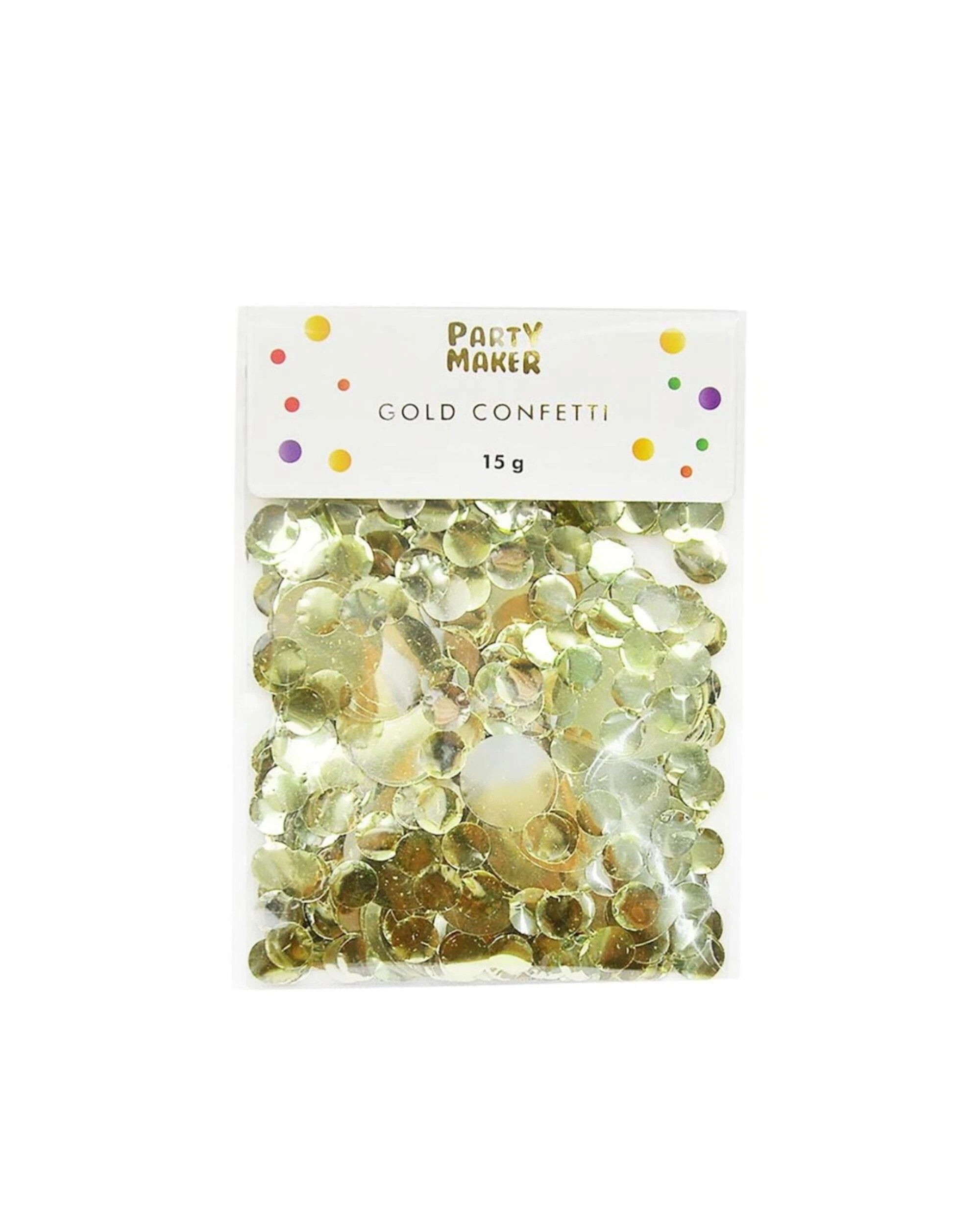 3 Party Maker Assorted Confetti Circles - Gold, 3 of 3