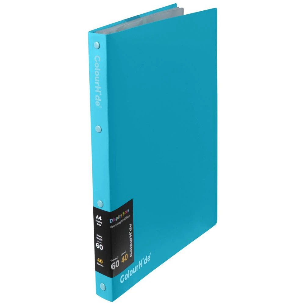 1 ColourHide Refillable Display Book 40 Pocket Sky Blue, 1 of 4