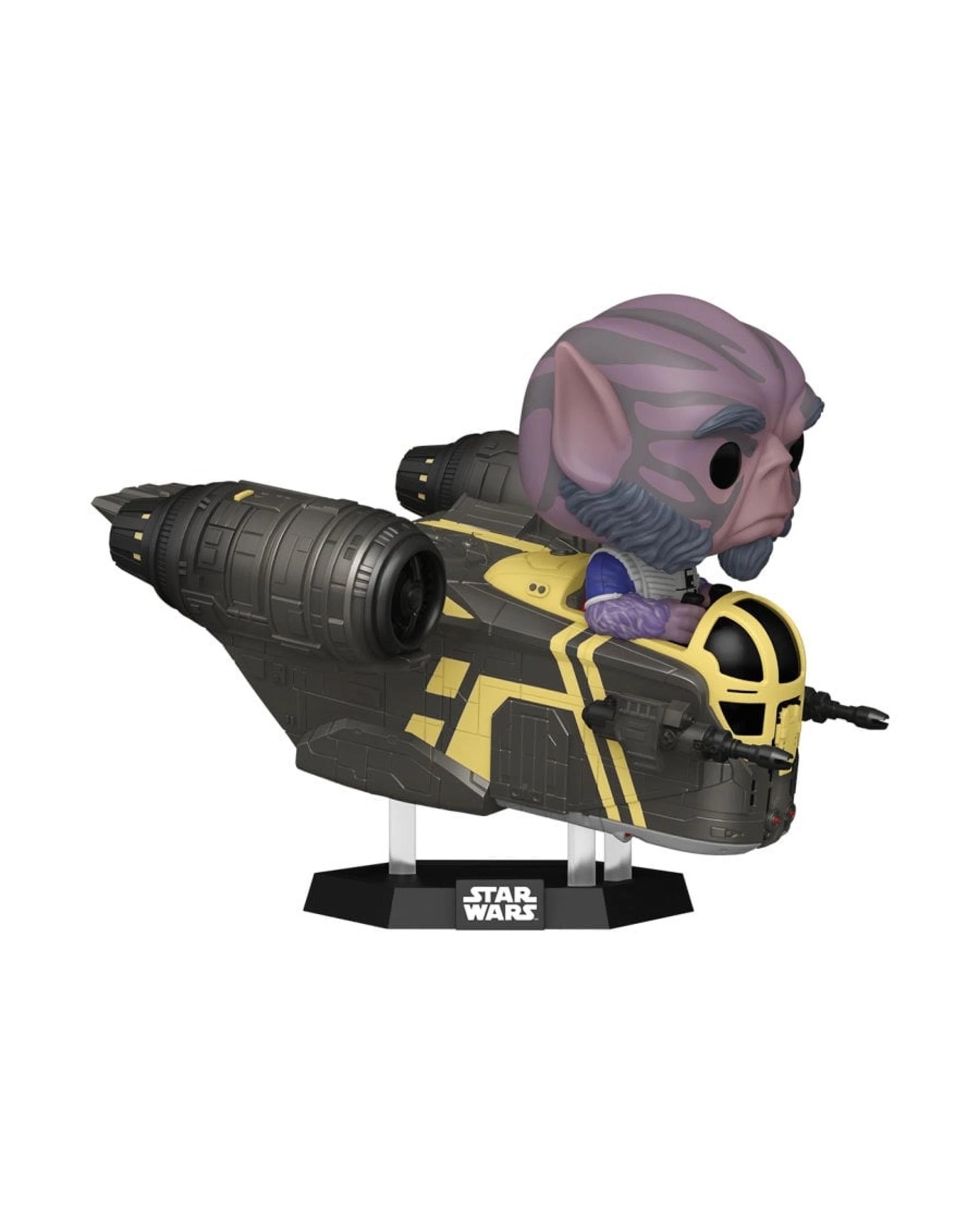 2 Star Wars The Mandalorian and Grogu: Zeb Orrelios in the Razor Crest Bobblehead Funko POP! Rides, 2 of 3