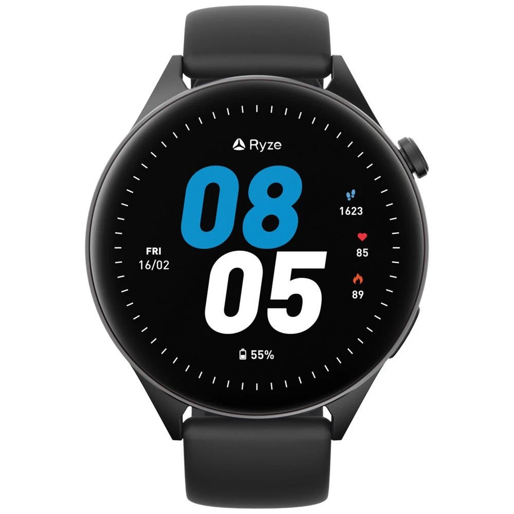 3 Ryze Wave Smart Watch Purple and Black, 3 of 4