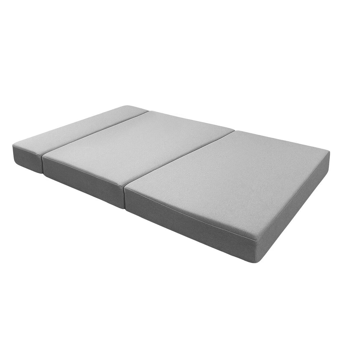 3 Luxsuite Foldable Foam Mattress Cot Tri Folding Sofa Bed, 3 of 3