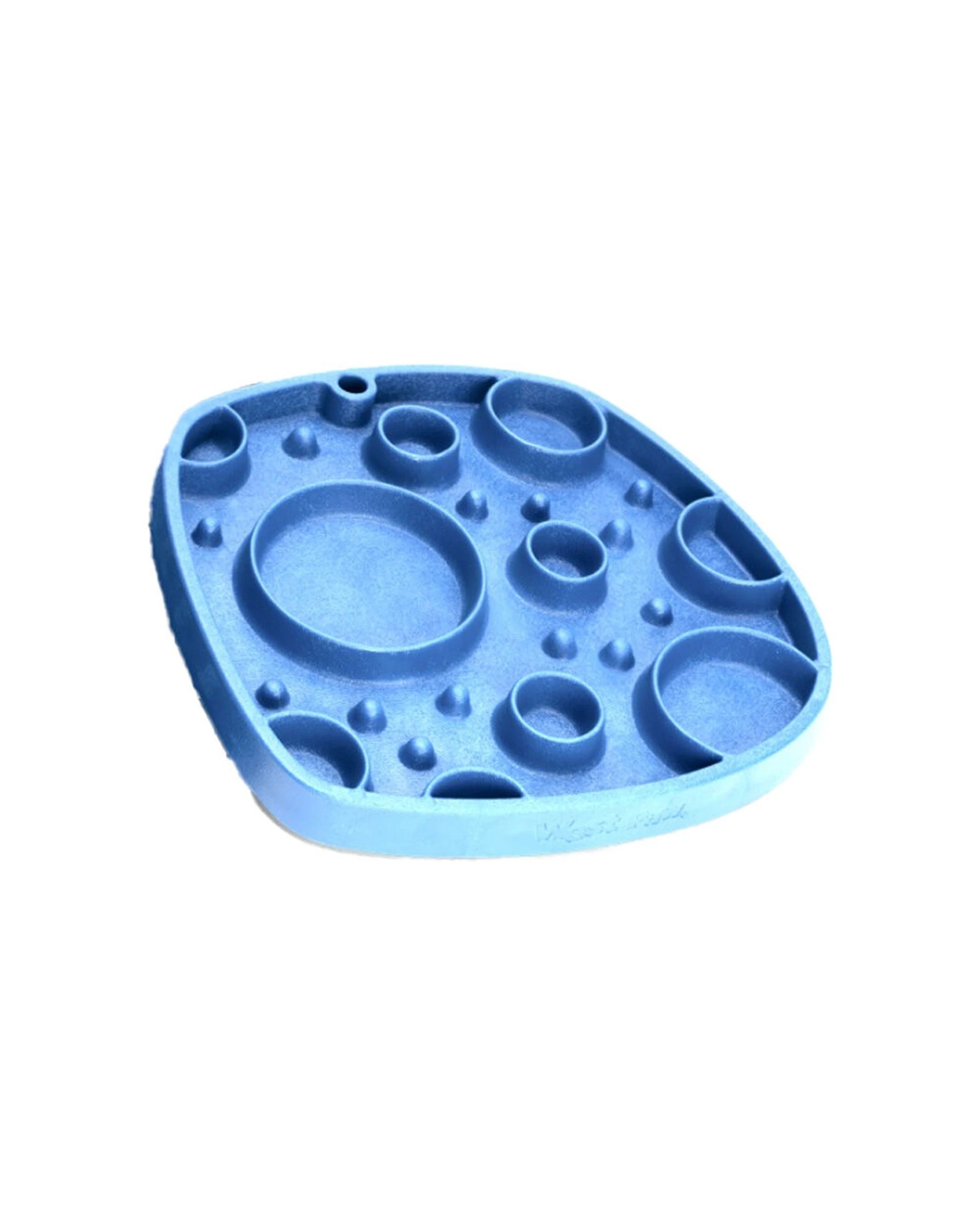 1 West Paw Bubbles Feast Pet Dog Lick Mat Slow Feeder Plate Dishwasher Safe - Blue, 1 of 3