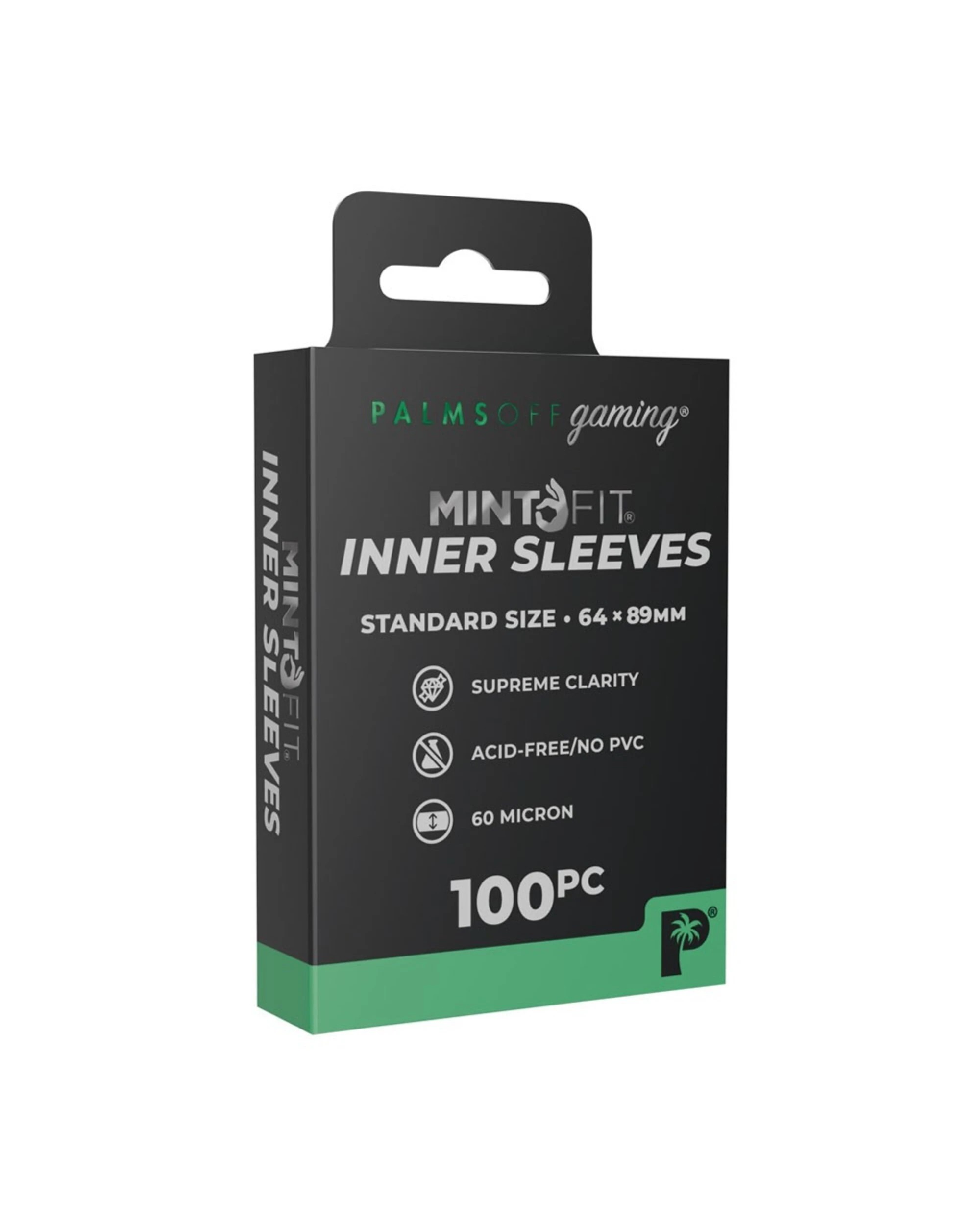 1 Palms Off Gaming - MintFit Inner Sleeves - Standard Size - 100pc, 1 of 1