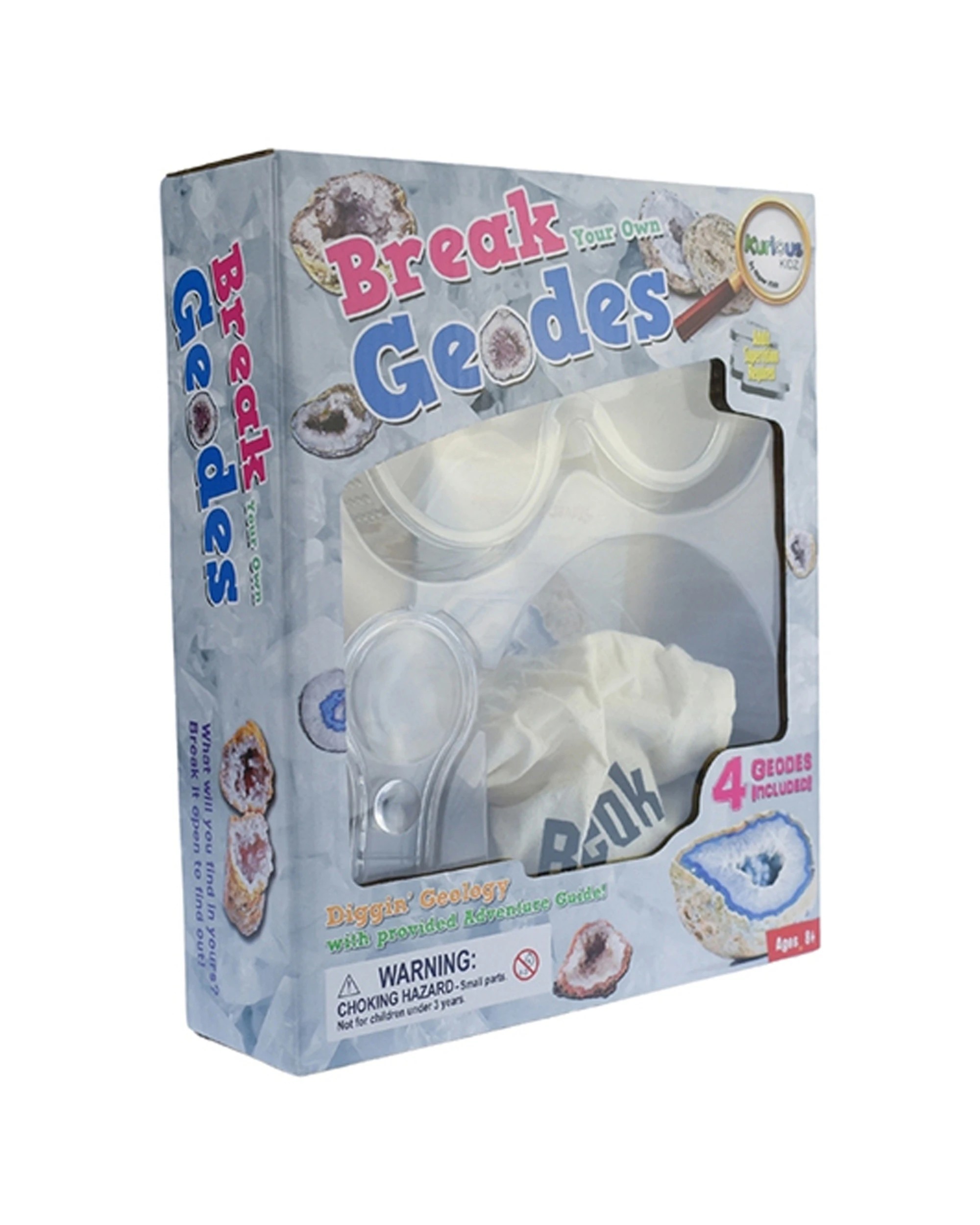 2 Kaper Kidz Break Your Own Geodes Kit Educational Safety Glasses 8 Years - Natural, 2 of 5