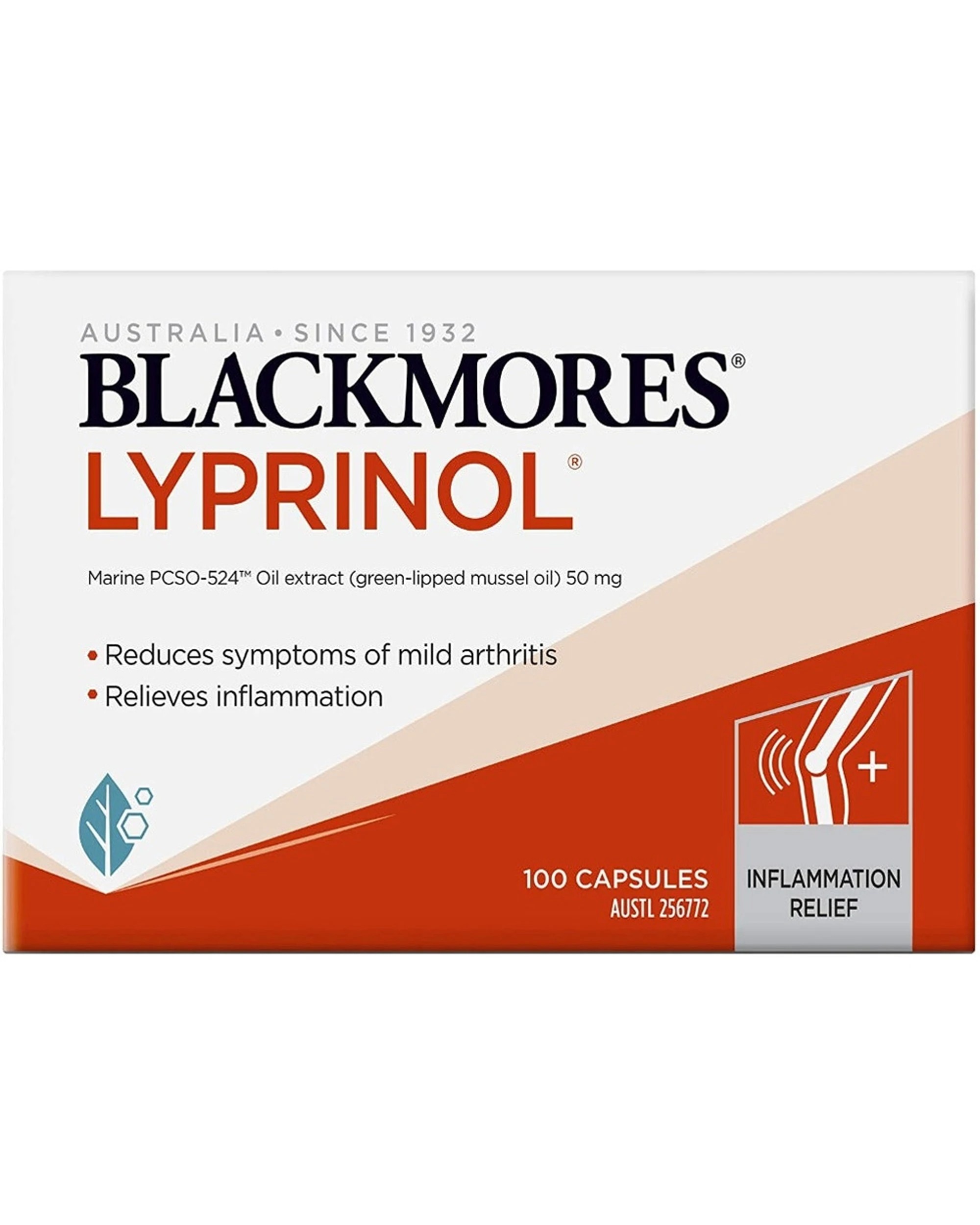1 Blackmores 100pc Lyprinol Marine Oil Extract 50mg Inflammation Relief Capsules, 1 of 1