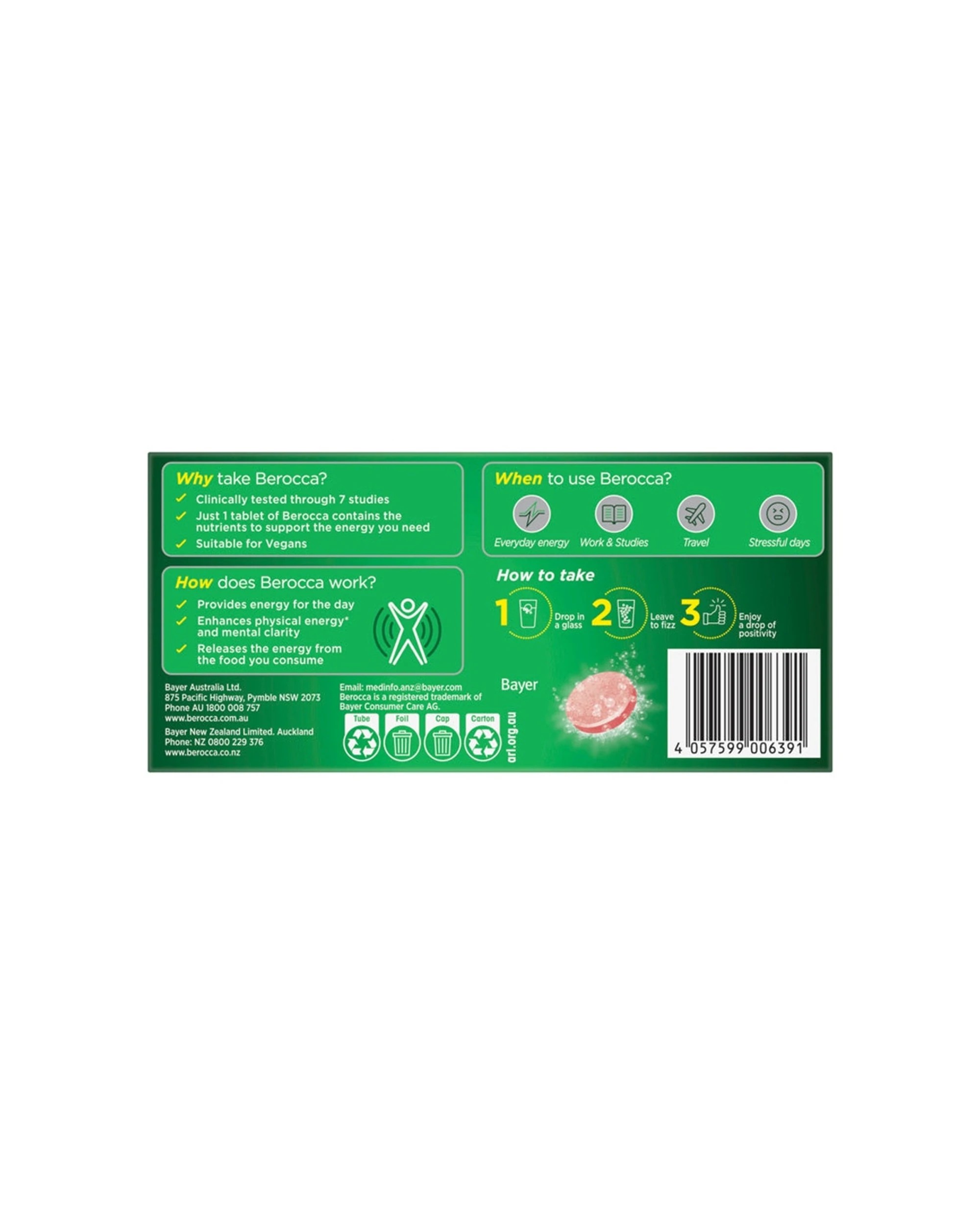 3 Berocca 30pc Energy Original Berry Flavour Effervescent Tablets Multivitamin, 3 of 7