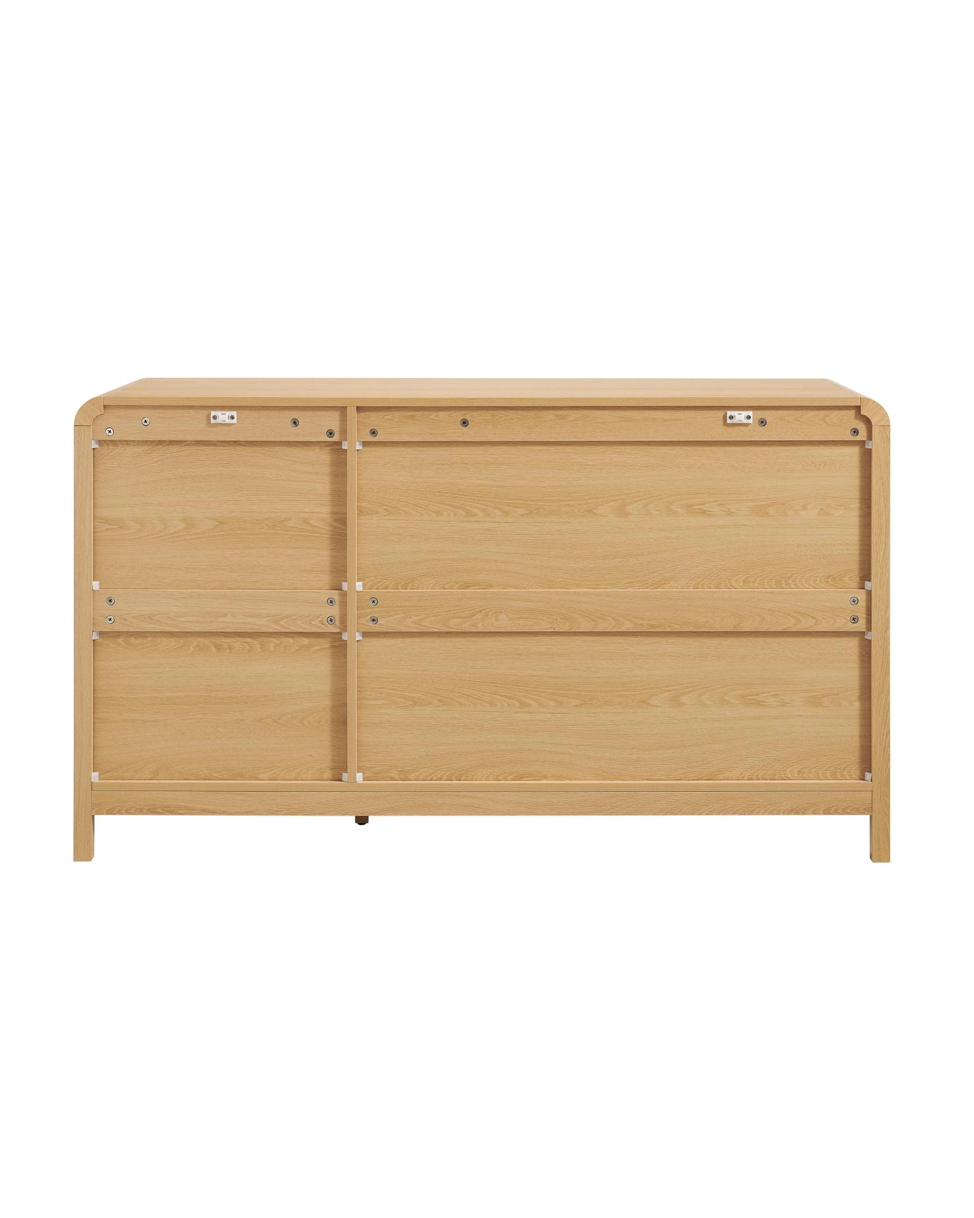 6 Kodu Buffet Sideboard Cabinet 3 Doors - Natural, 6 of 10