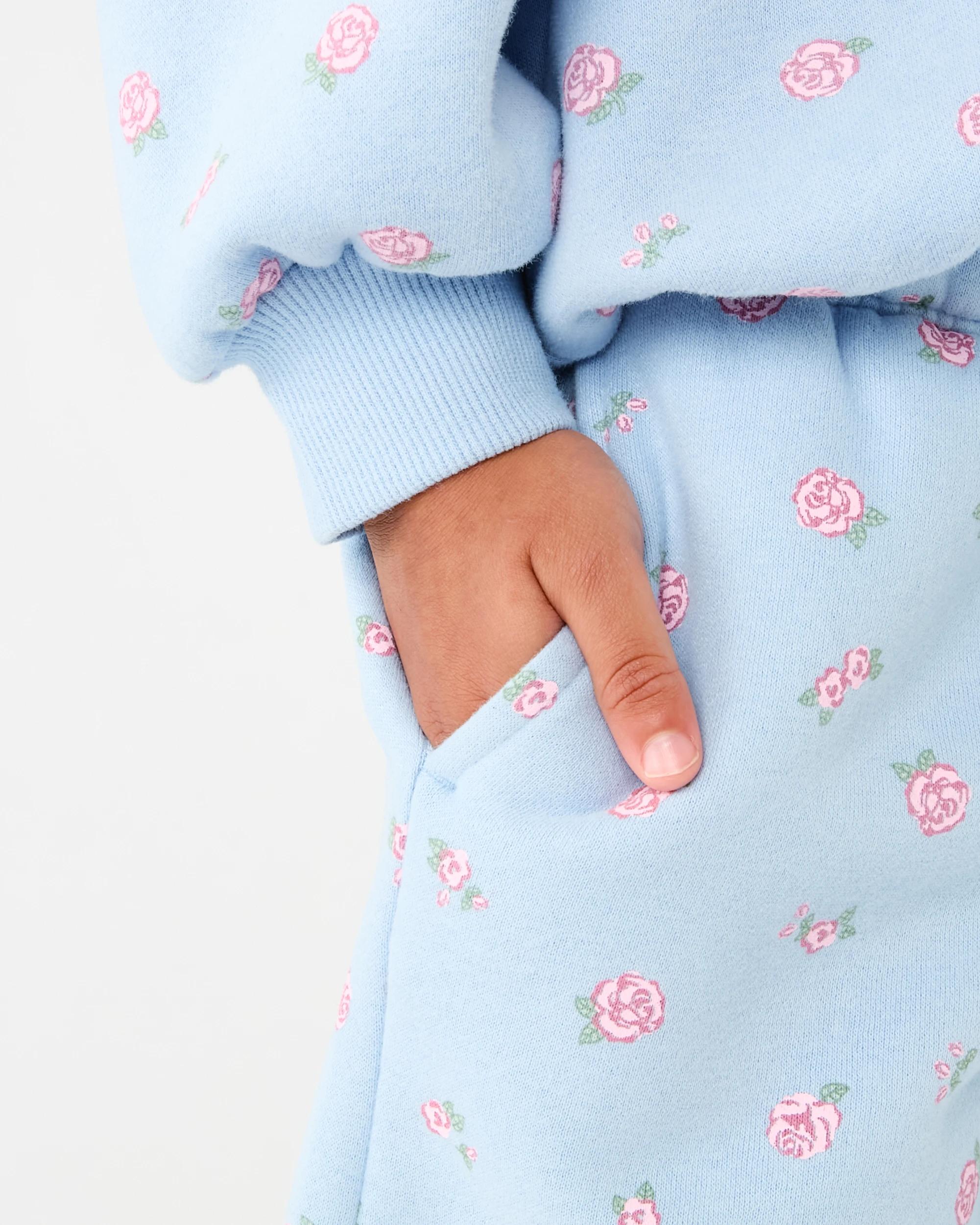 4 All Over Print Trackpants Blu Rose, 4 of 6