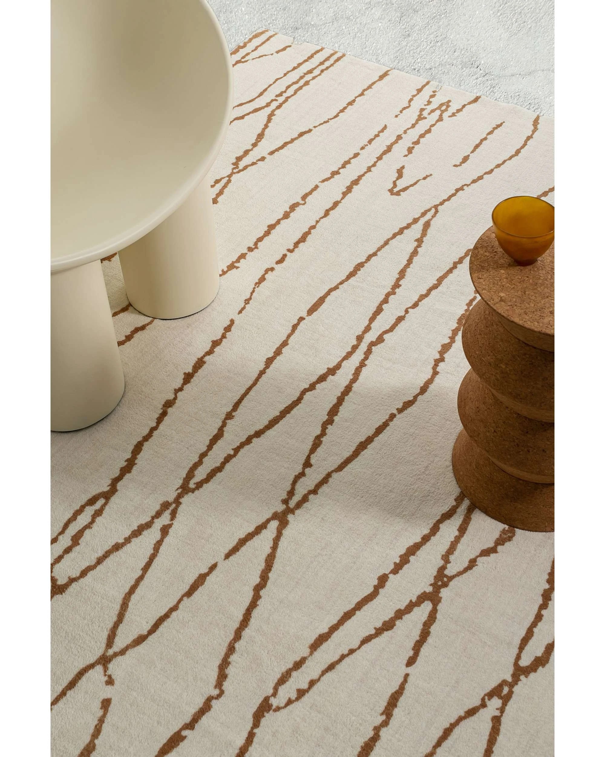 3 Loopsie Etasha Lined Washable Rug-230cm x 160cm - White, 3 of 6