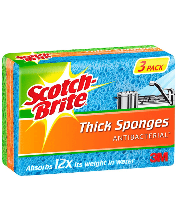Scotch-Brite Anti-bacterial Sponges 3 Pack
