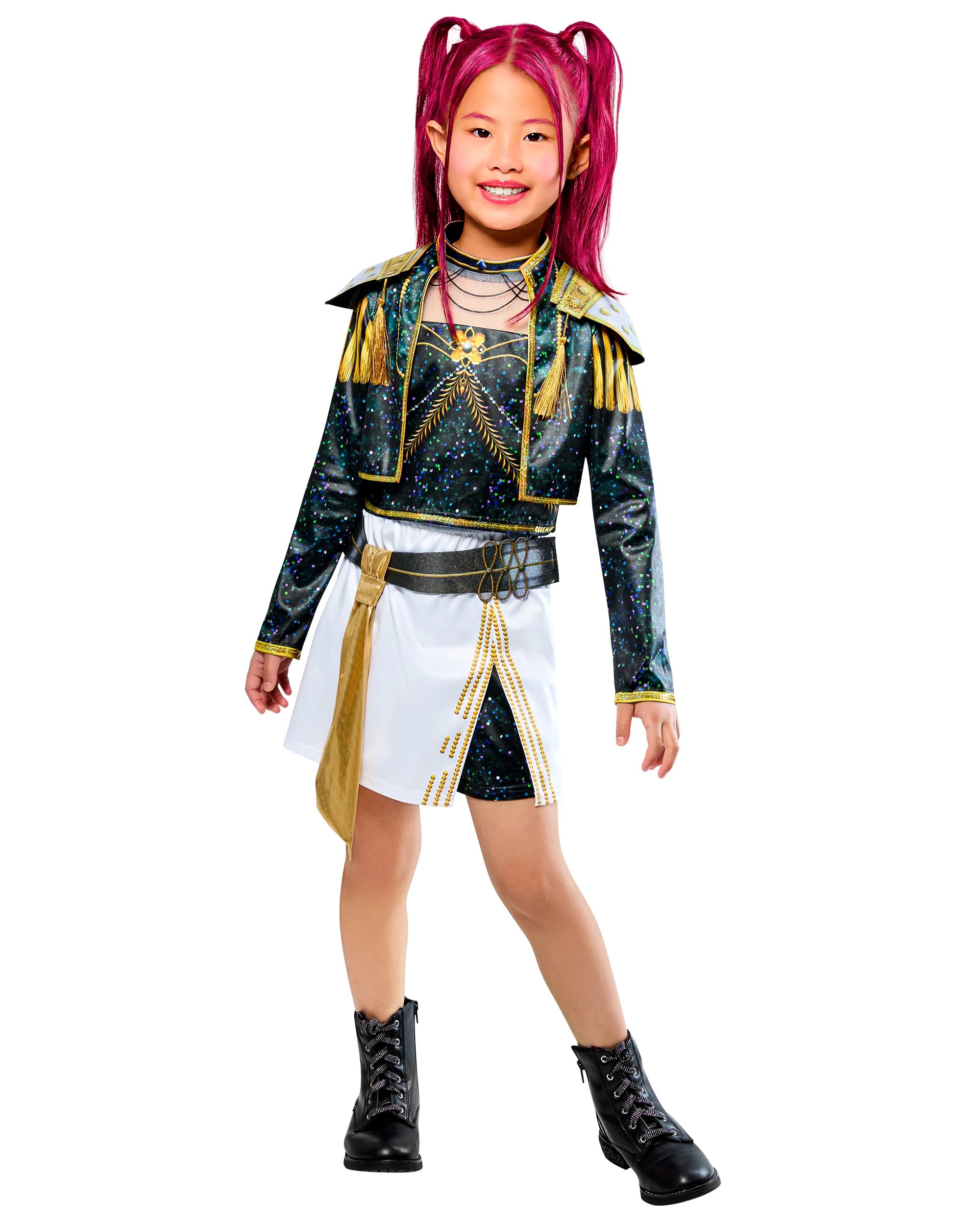 5 KPop Demon Hunters K - Pop Demon Hunters Mira Golden Deluxe Child Costume - Size 9 - 10yrs - Black, 5 of 7