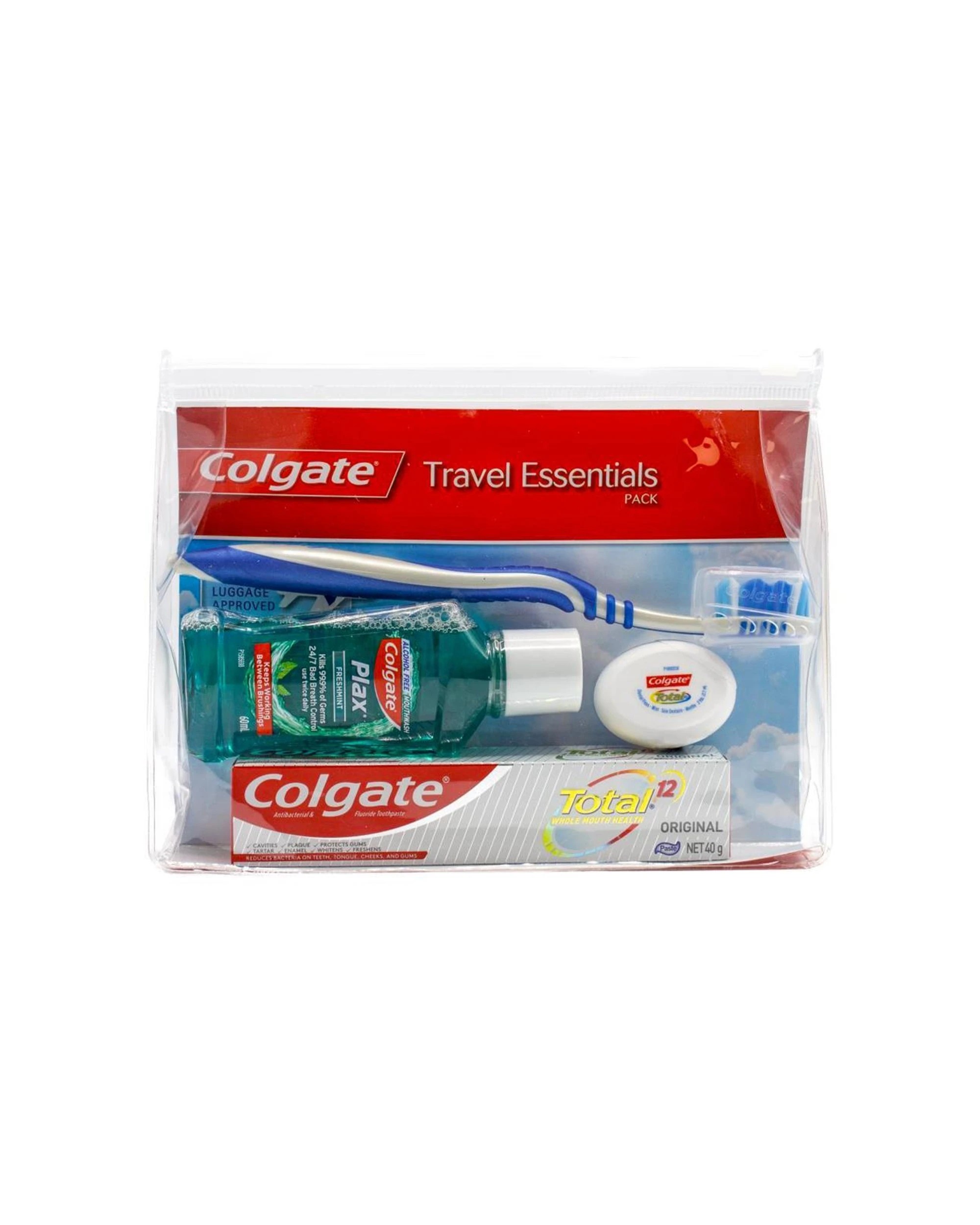 2 Colgate Toothpaste Toothbrush Mouthwash Floss Oral Care Travel Pack 6PK - Multi, 2 of 4