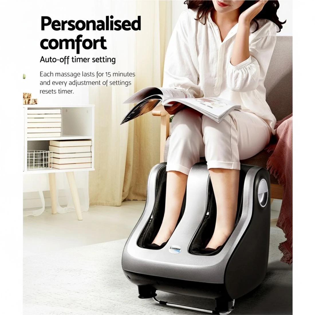 5 Livemor Foot Massager Shiatsu Massagers Electric Roller Calf Leg Kneading - Multi, 5 of 7