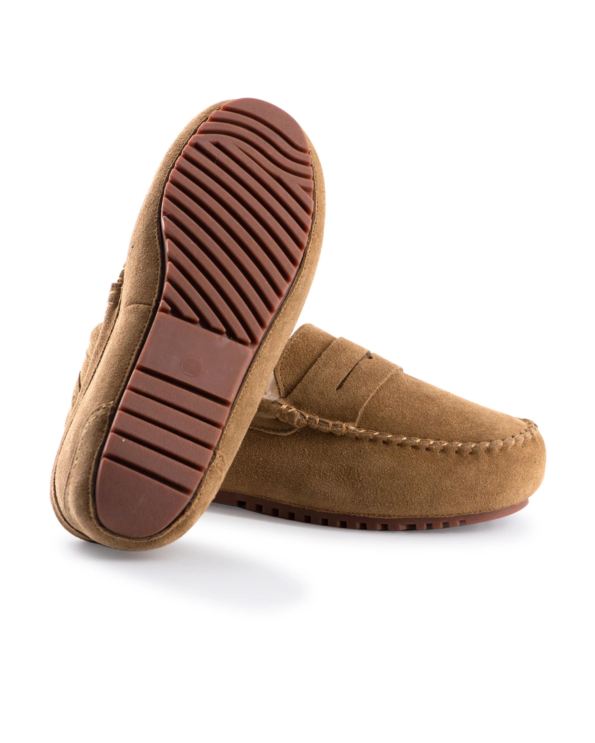 6 Aus Wooli Hand Stitched Women Sheepskin Moccasin - Byronbay TAN, 6 of 6