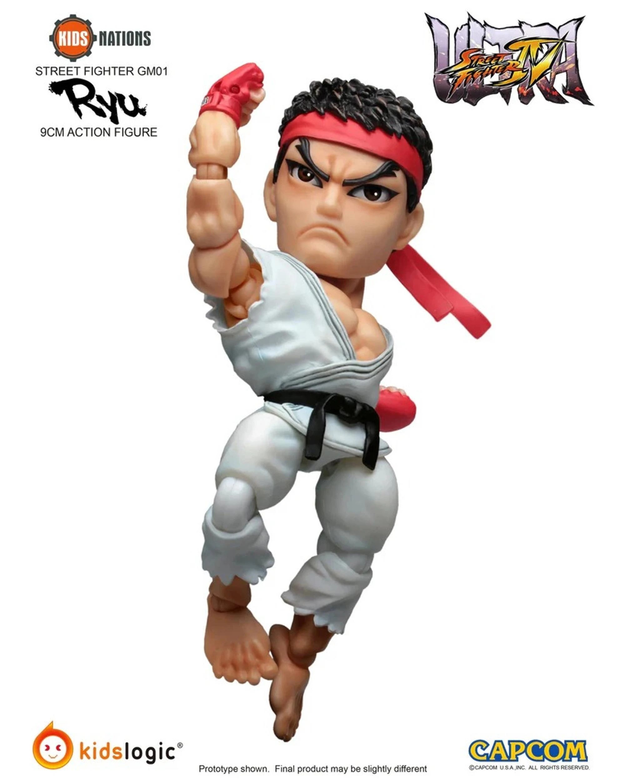 7 Kids Nations Street Fighter GM01 Ryu vs Sakura Action Figure Set, 7 of 10