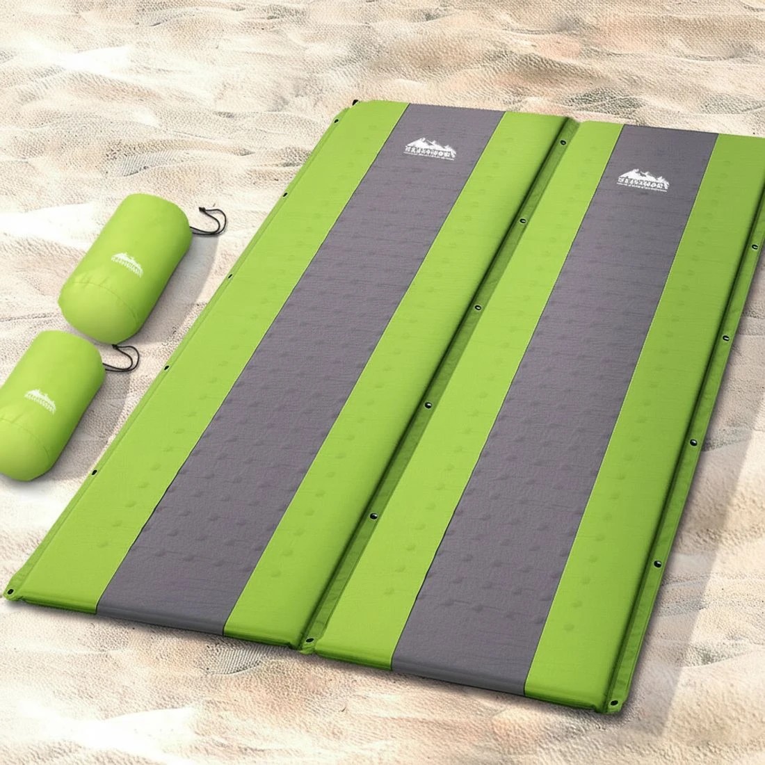 4 Weisshorn Self Inflating Mattress Camping Sleeping Mat Air Bed Pad Double Set - Multi, 4 of 4