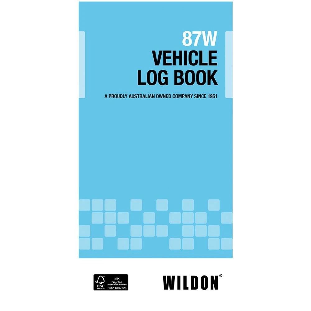 1 Wildon 87W Vehicle Log Book, 1 of 3