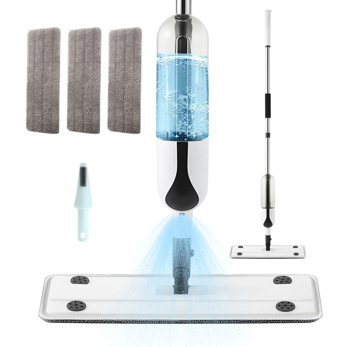1 Ausway Floor Mop Cleaner Spray Wet and Dry Magic 360 Degree Swivel Flat Head, 1 of 3