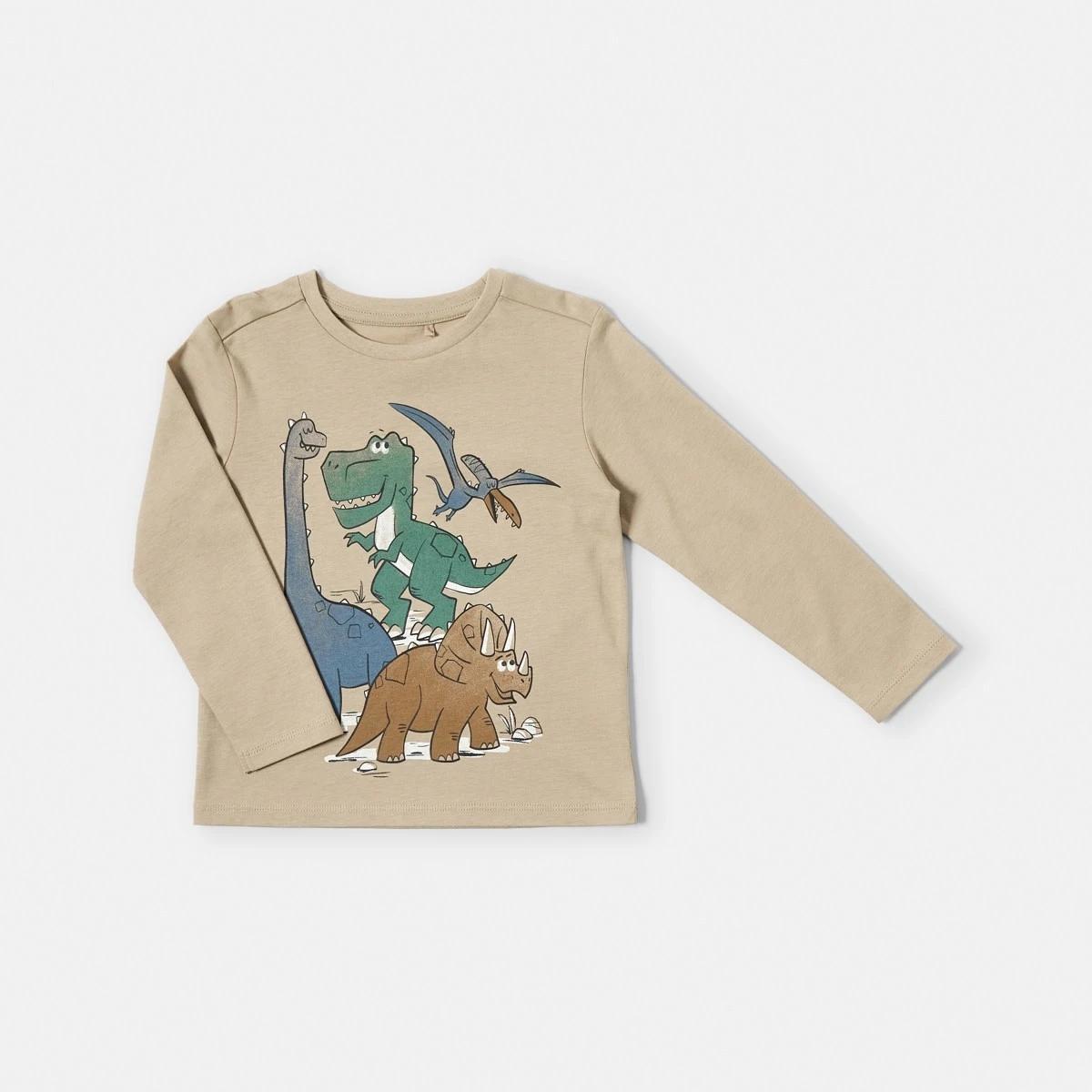 7 Long Sleeve Print T-shirt Bge Dino, 7 of 8