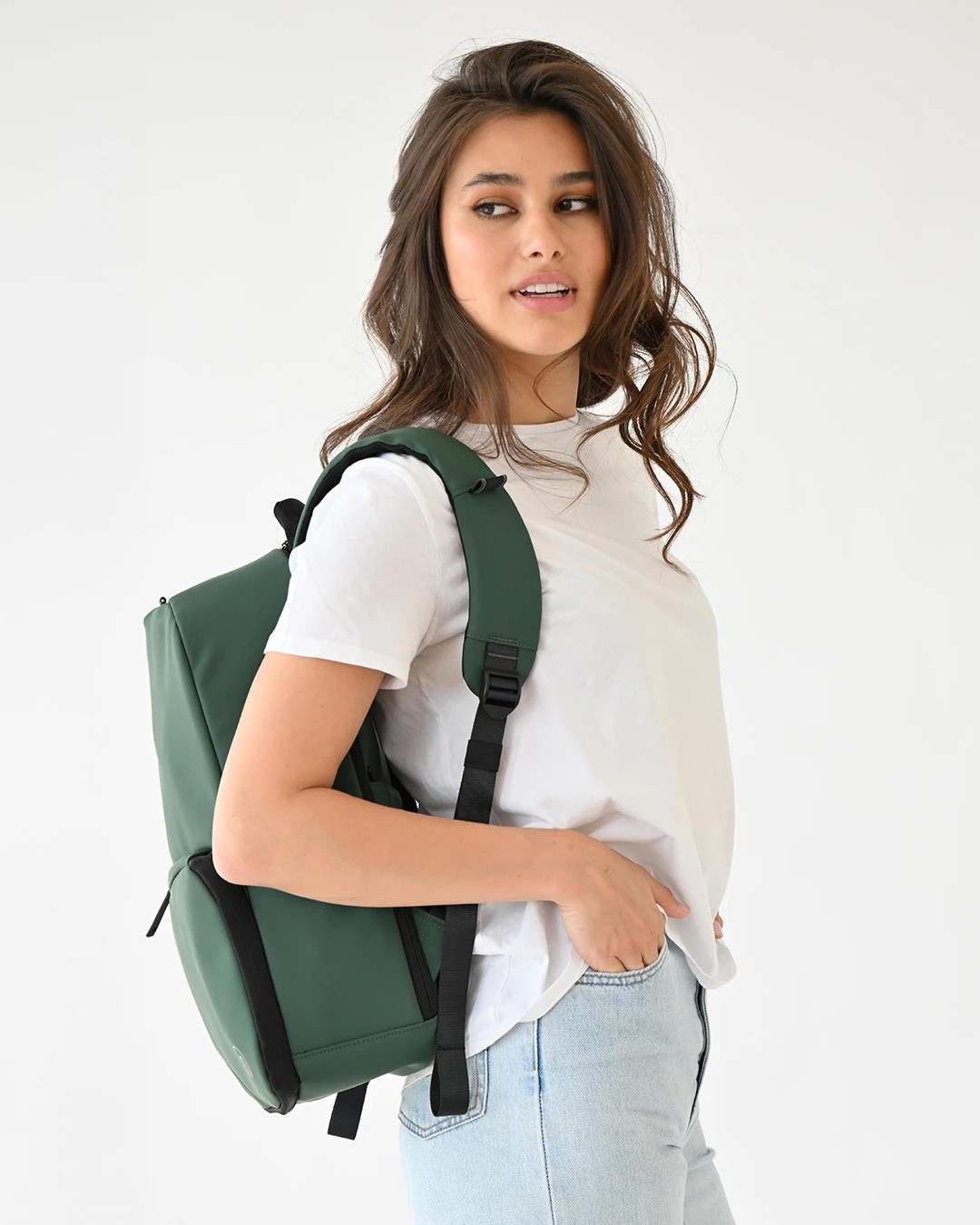 5 MiaMily Expandable Backpack - Forest Green, 5 of 5