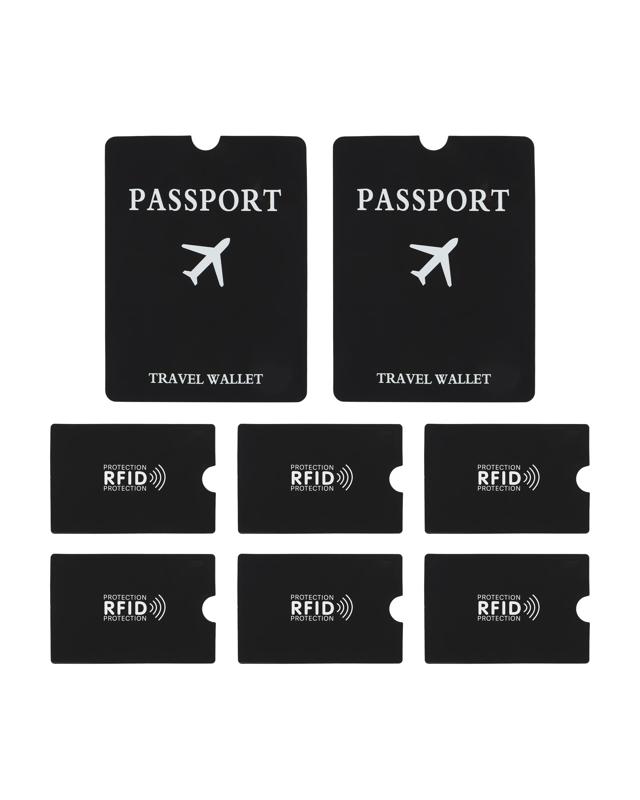 8 Pack RFID Security Card and Passport Sle
