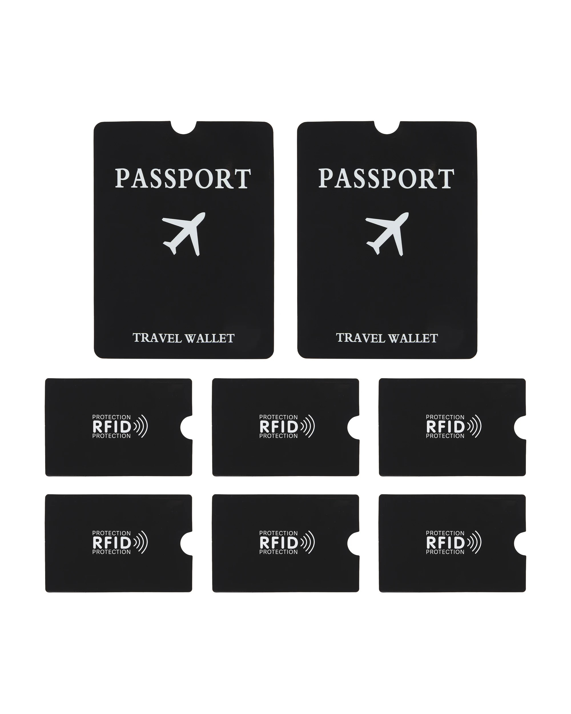 1 8 Pack RFID Security Card and Passport Sleeves, 1 of 4