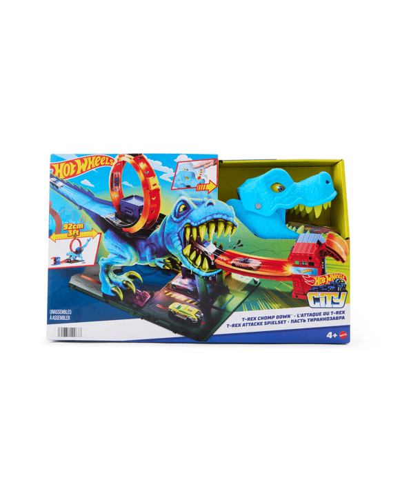 Hot Wheels City T-Rex Chomp Down Playset