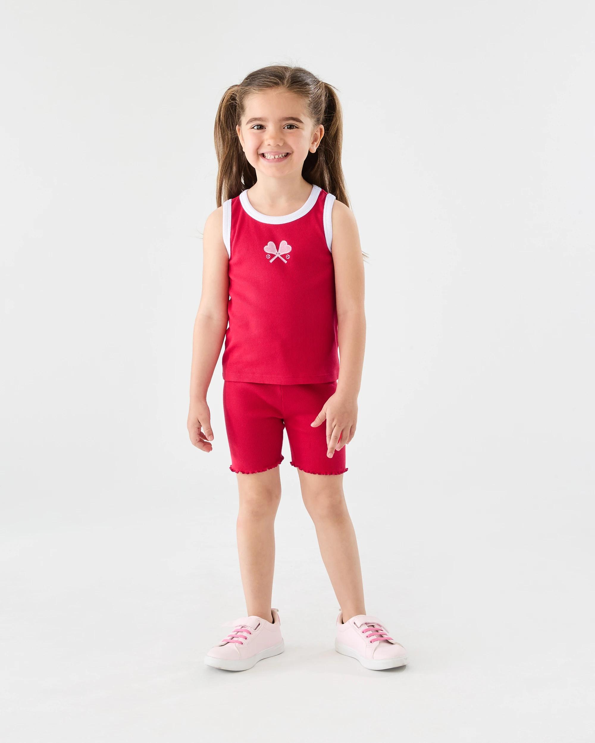 5 Rib Tank Top Red Tennis, 5 of 6