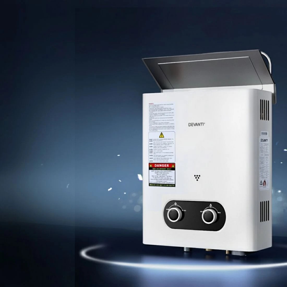 6 Devanti Portable Gas Water Heater Outdoor Camping Shower - White, 6 of 6