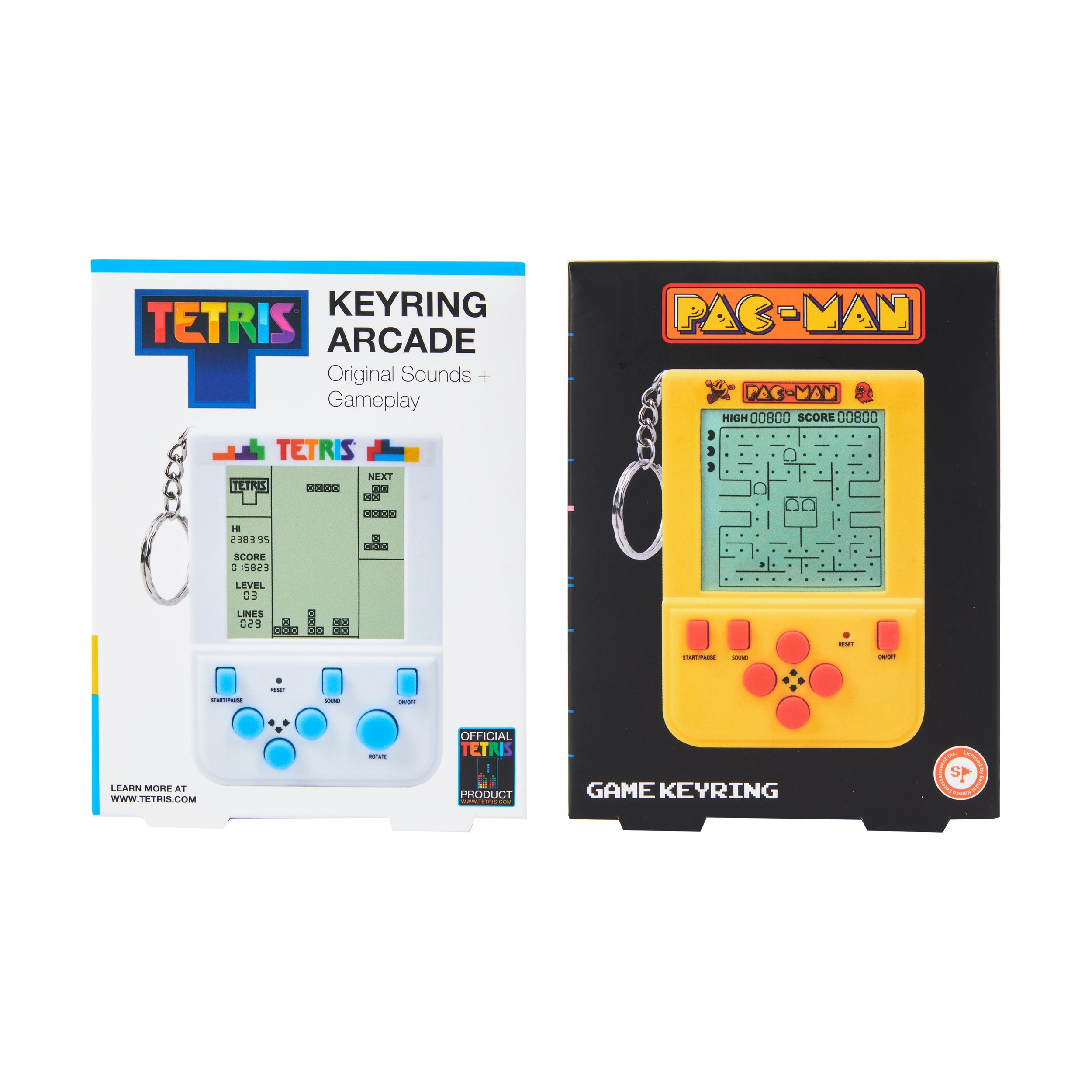 1 Tetris/Pac Man Arcade Keyring Game - Assorted, 1 of 5