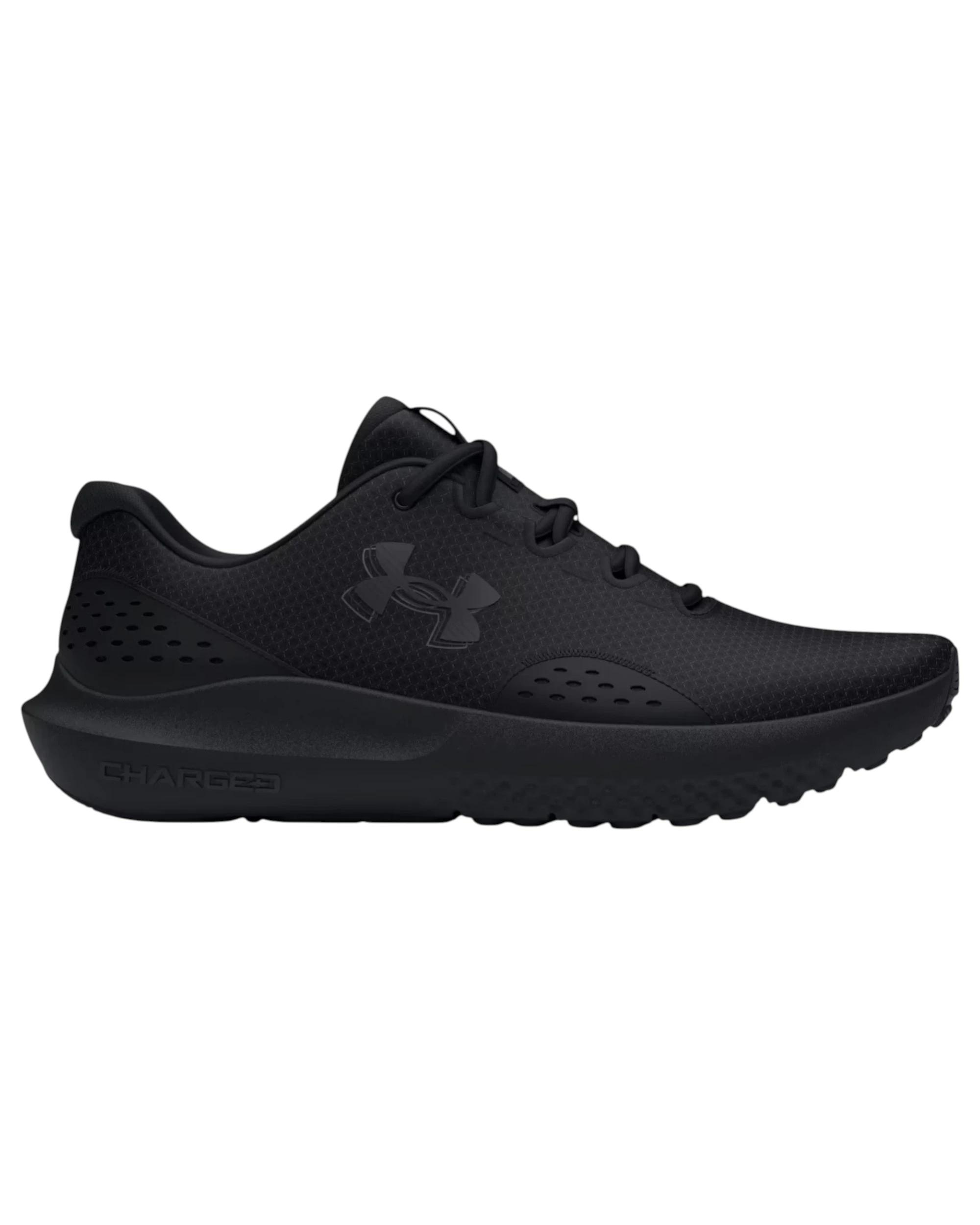 1 Under Armour Mens Surge 4 Triple Black Athletic Shoes BLACK, 1 of 5