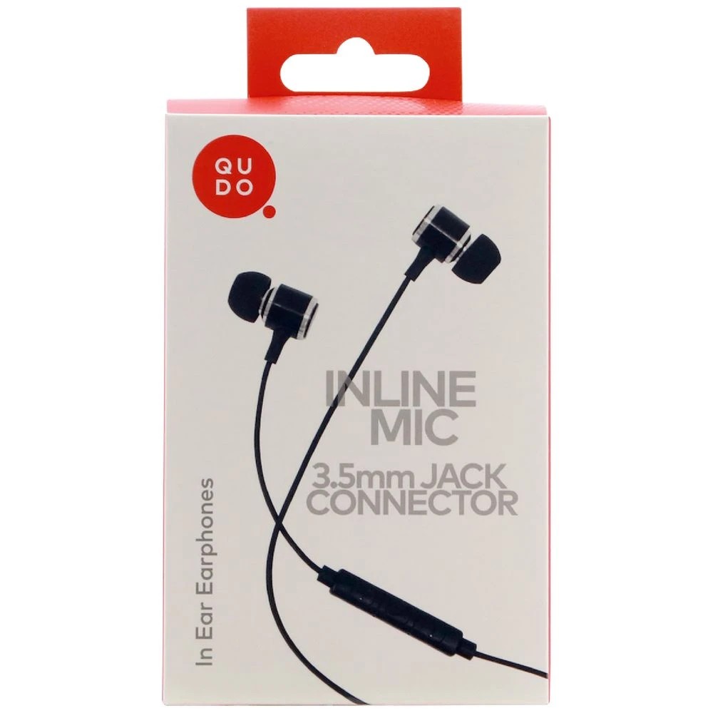 3 Qudo Earphones Black, 3 of 5