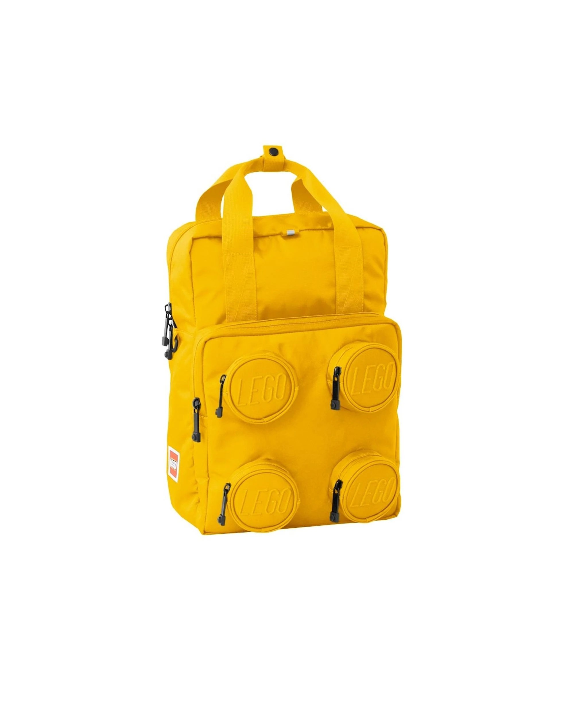 1 LEGO Brick 2x2 Bright Yellow Backpack, 1 of 6