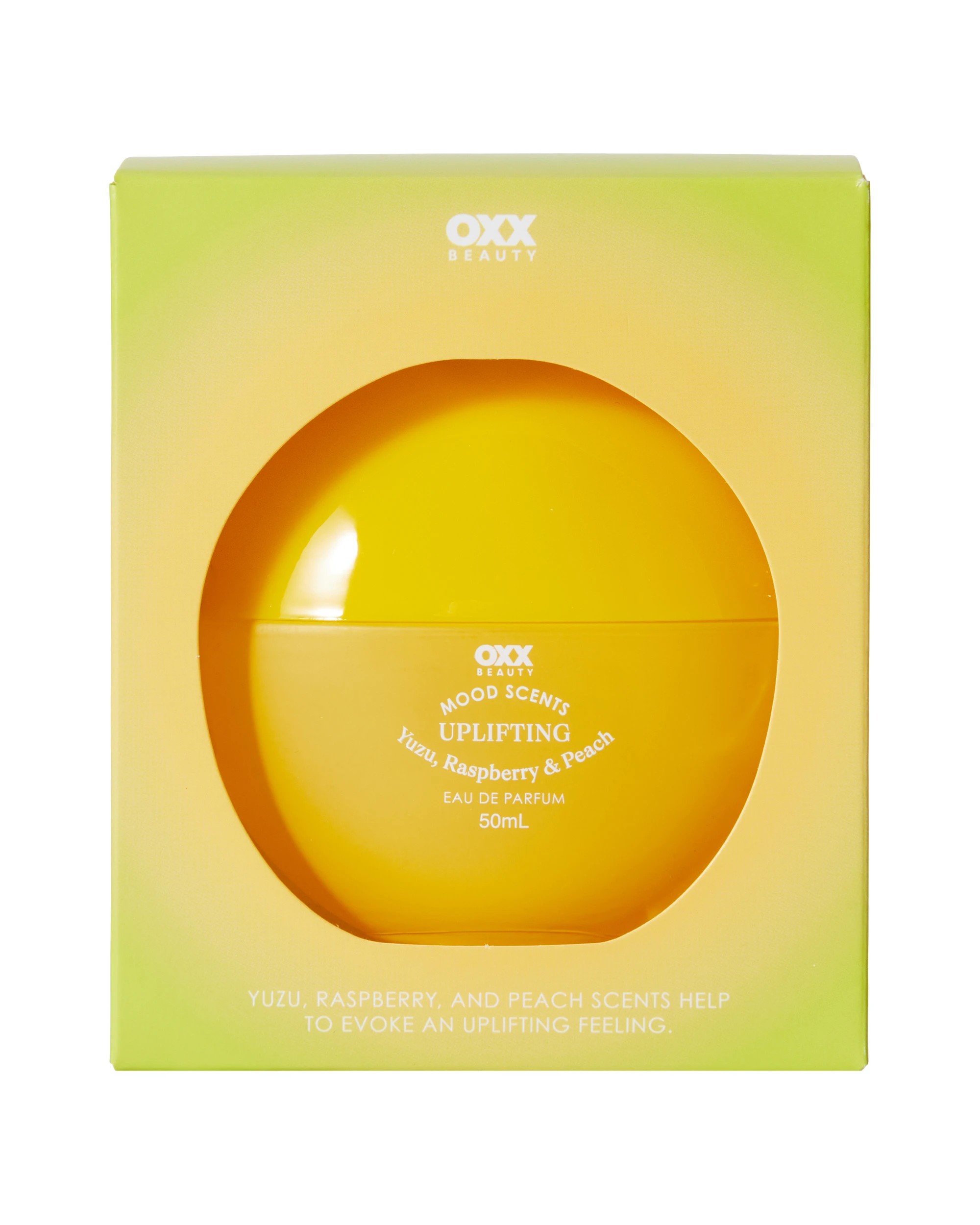 1 OXX Fragrance Mood Scents Uplifting Eau De Parfum 50ml - Yuzu, Raspberry and Peach Scents, 1 of 6