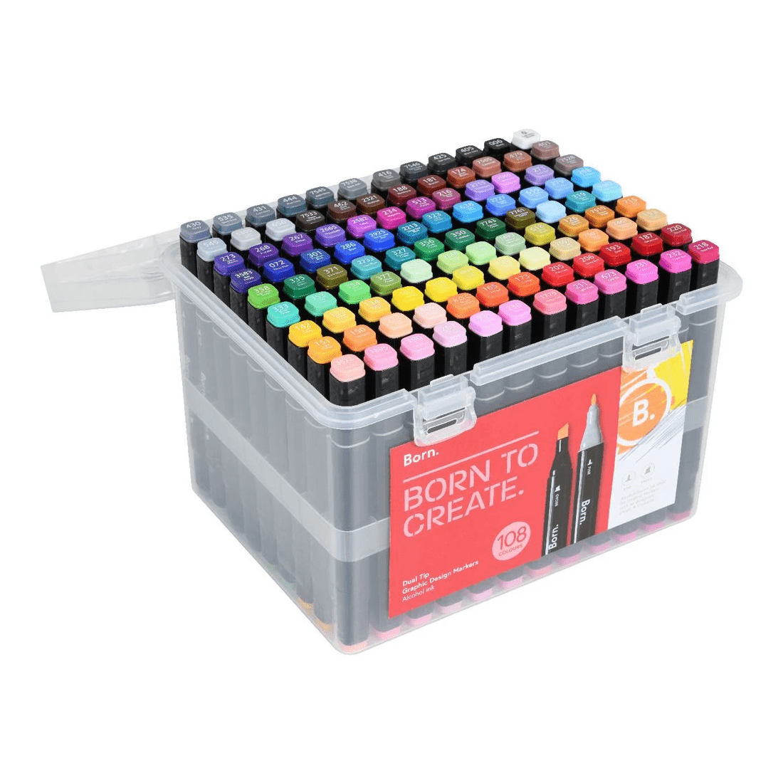 2 Born Dual-Tip Graphic Design Markers 108 Pack, 2 of 5
