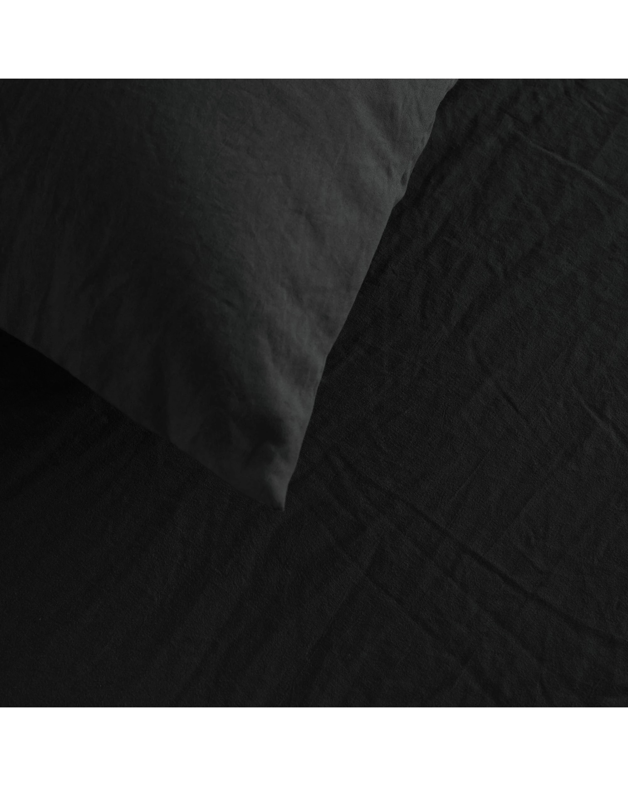 3 Dreamaker Superfine Washed Microfibre European Pillowcase - Black, 3 of 5