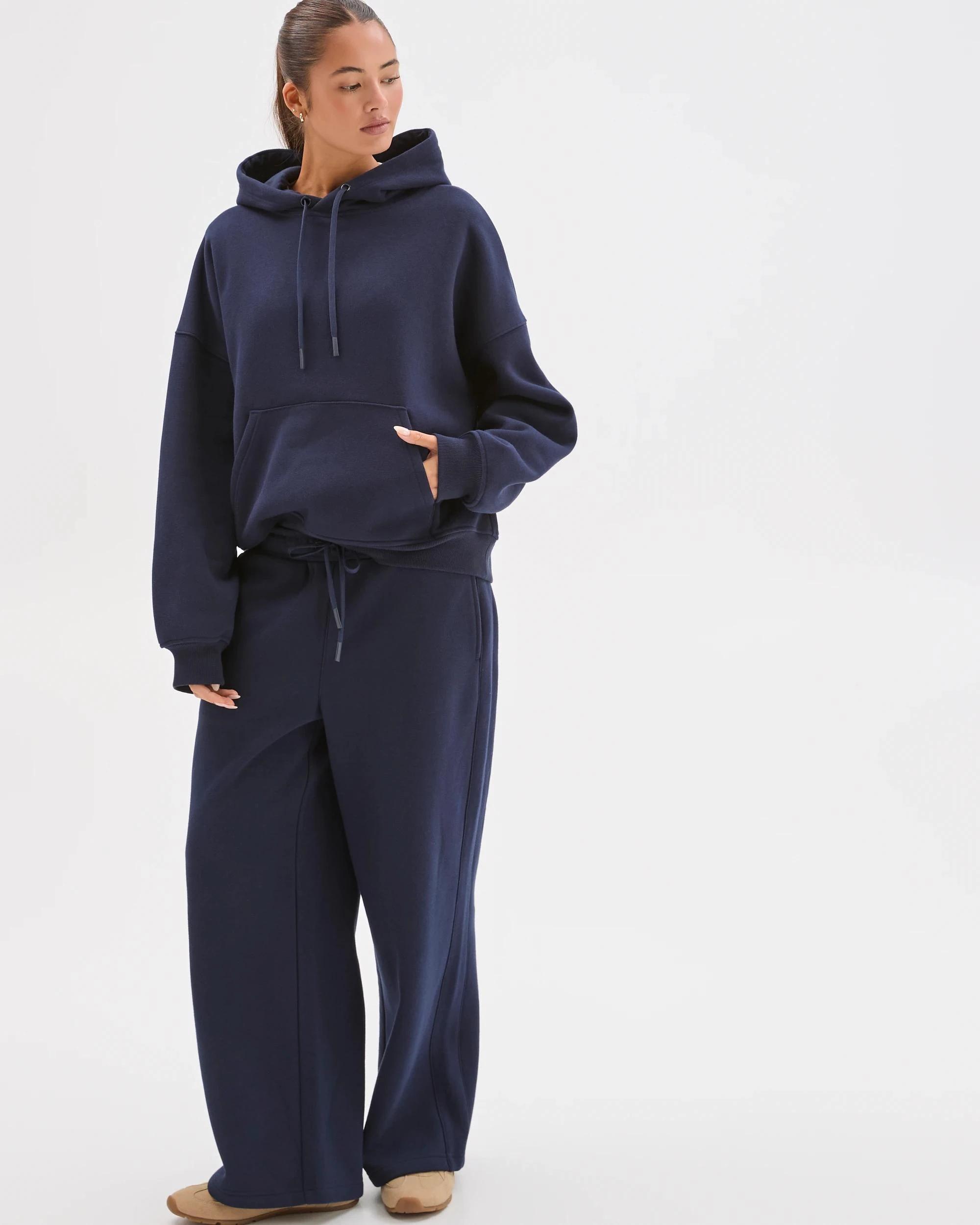 2 Lily Loves Australian Cotton Blend Hoodie DEEP NAVY, 2 of 6