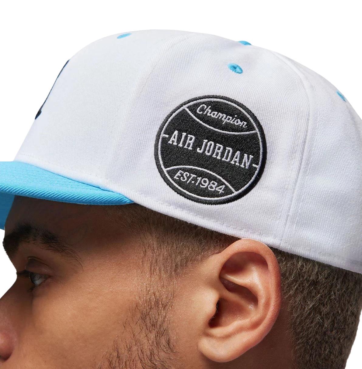 4 Nike Mens Jordan Flight MVP Pro Adjustable Cap White/blue, 4 of 6